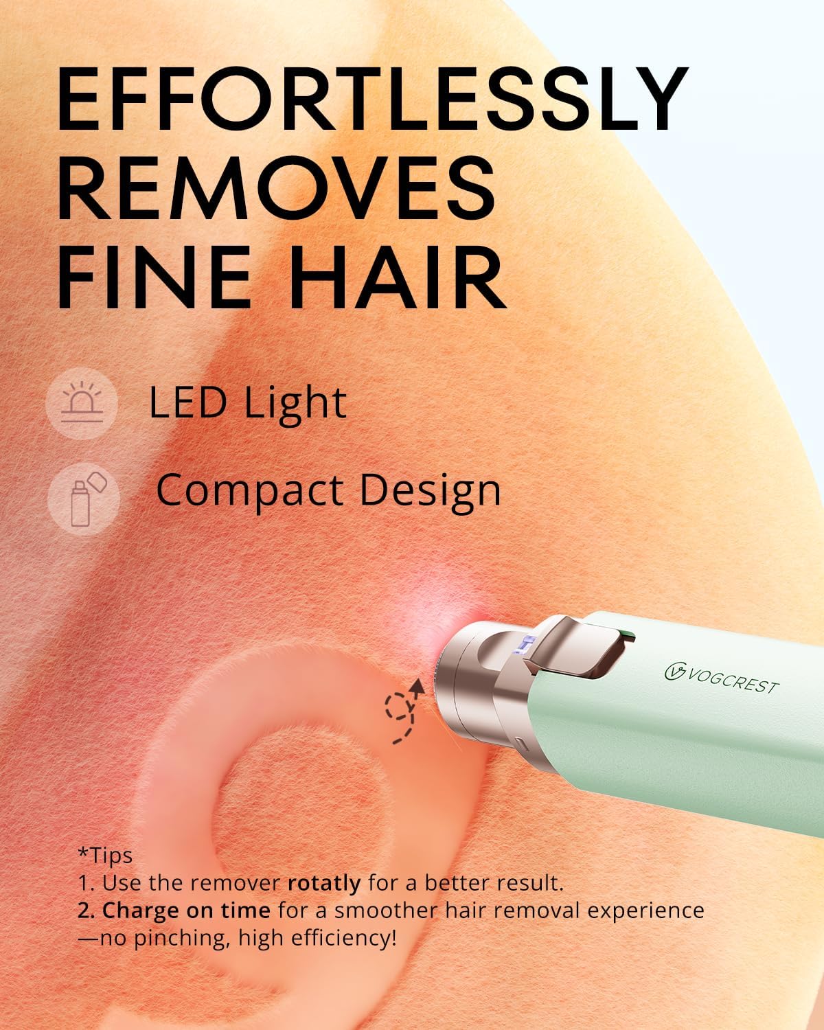 Tondeuse à cheveux 2 en 1 : l'outil rechargeable idéal pour femmes, avec lumière LED pour un style impeccable – Image 3