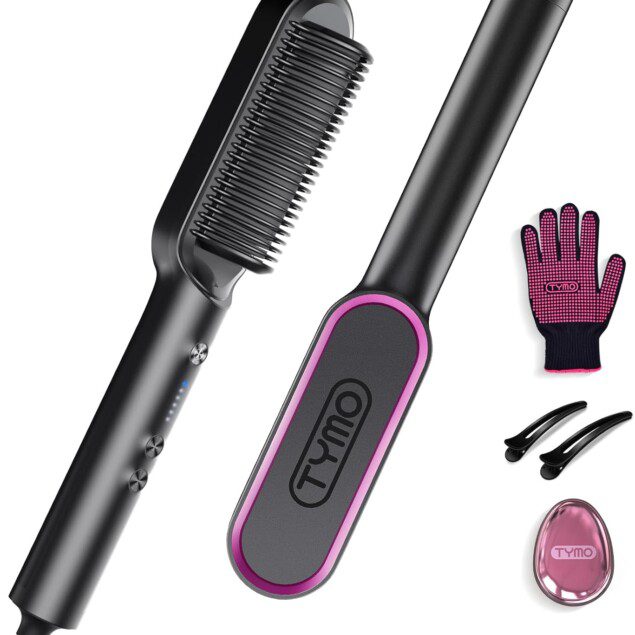 Brosse Lissante Chauffante : Cheveux Lisses en 25s
