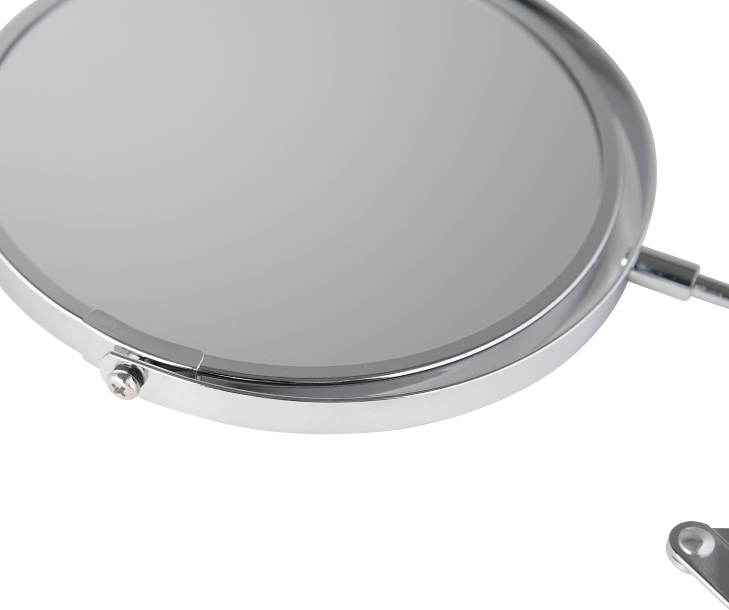 Miroir mural grossissant pour un maquillage parfait : découvrez le modèle rond chromé de 17 cm – Image 7