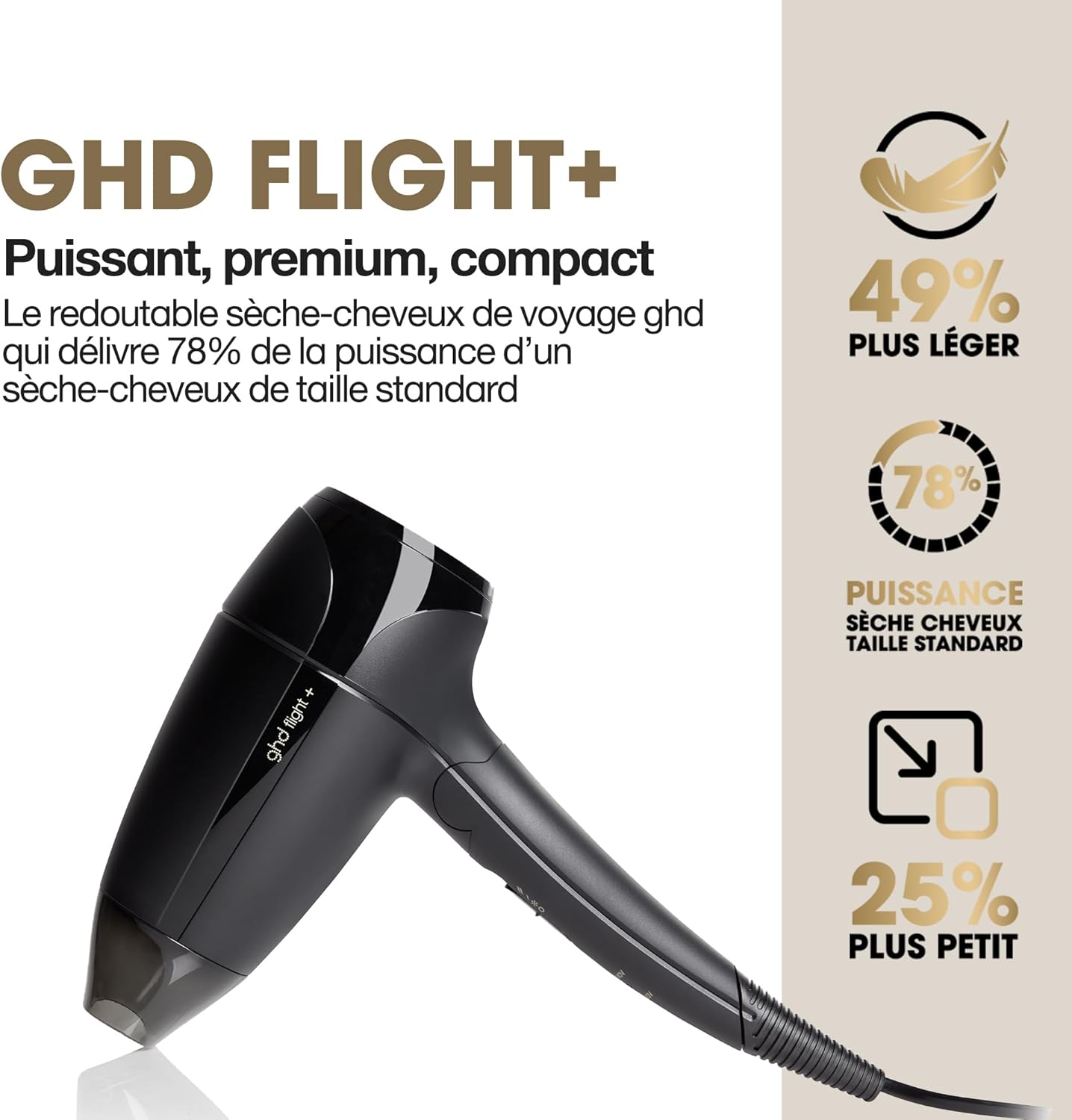 Sèche-cheveux de voyage ghd Flight+ : légèreté et performance pour les voyageurs exigeants – Image 2