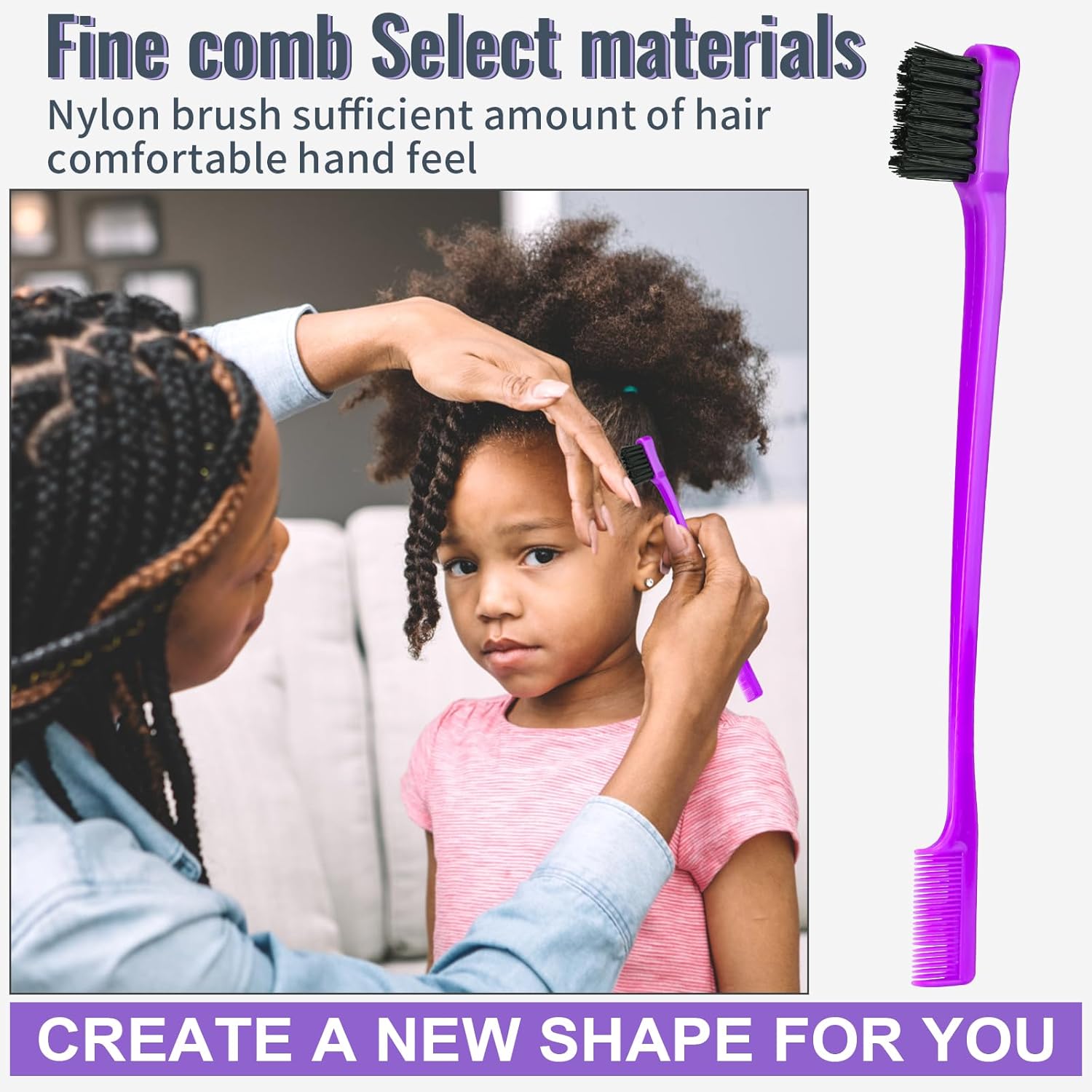 Brosse démêlante pour cheveux afro : l'accessoire indispensable pour sublimer vos boucles naturelles – Image 7