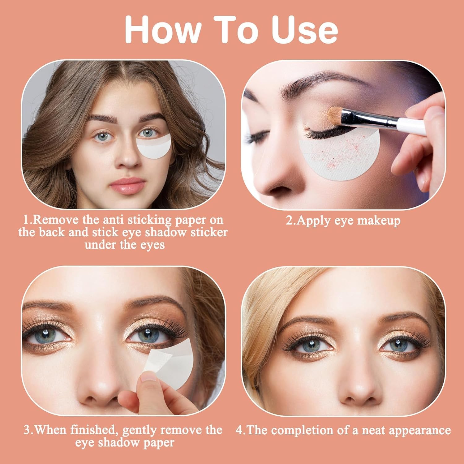 Autocollants fard paupières : protection parfaite pour un maquillage sans bavure Découvrez nos 150 autocollants fard paupières, le compagnon idéal pour les passionnées de maquillage, garantissant une application précise et un look impeccable. – Image 3