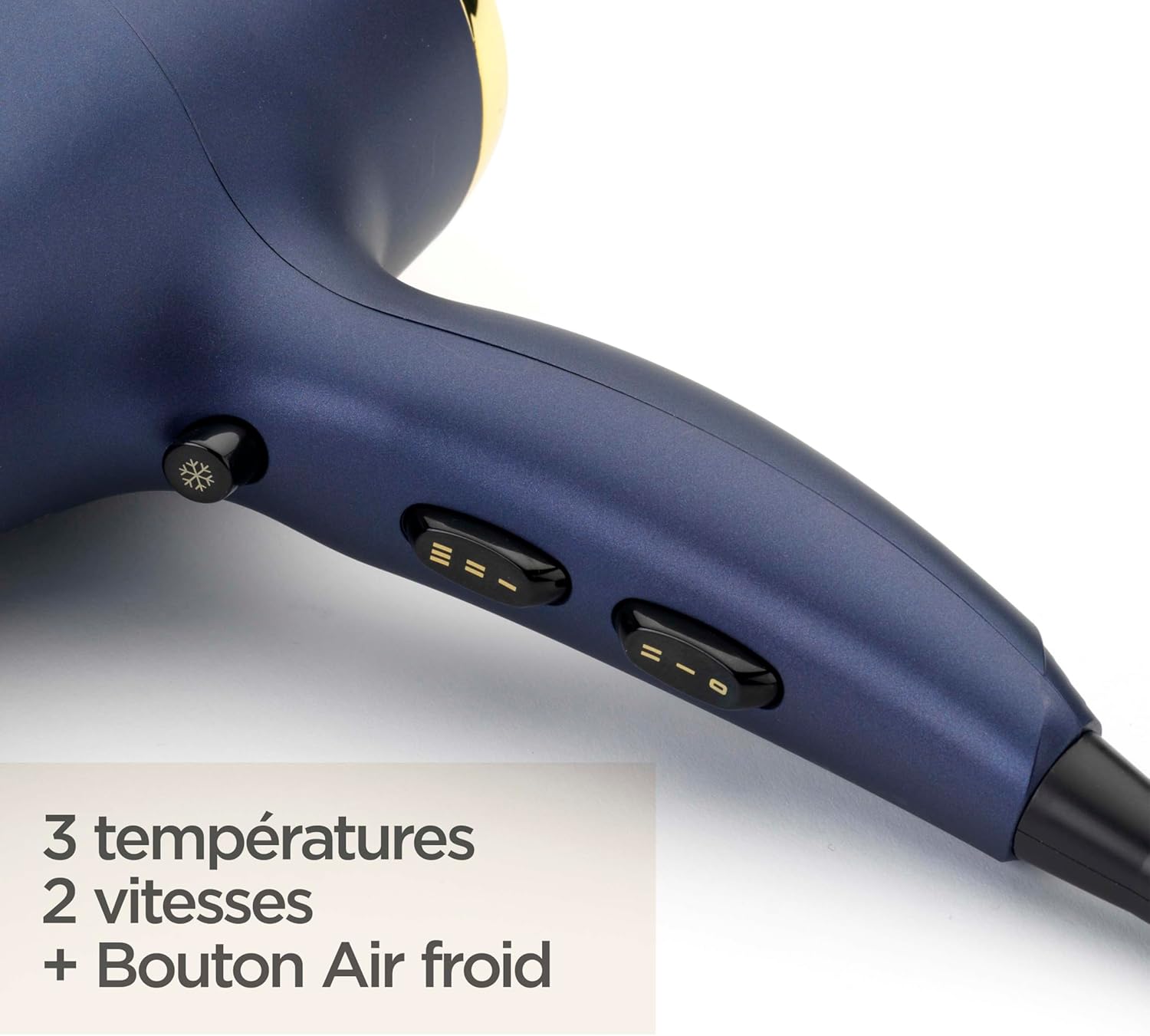 Sèche-cheveux professionnel 2300W pour un séchage rapide et anti-frisottis Découvrez le BaByliss Midnight Luxe : léger, performant et élégant pour un coiffage parfait en un temps record – Image 4