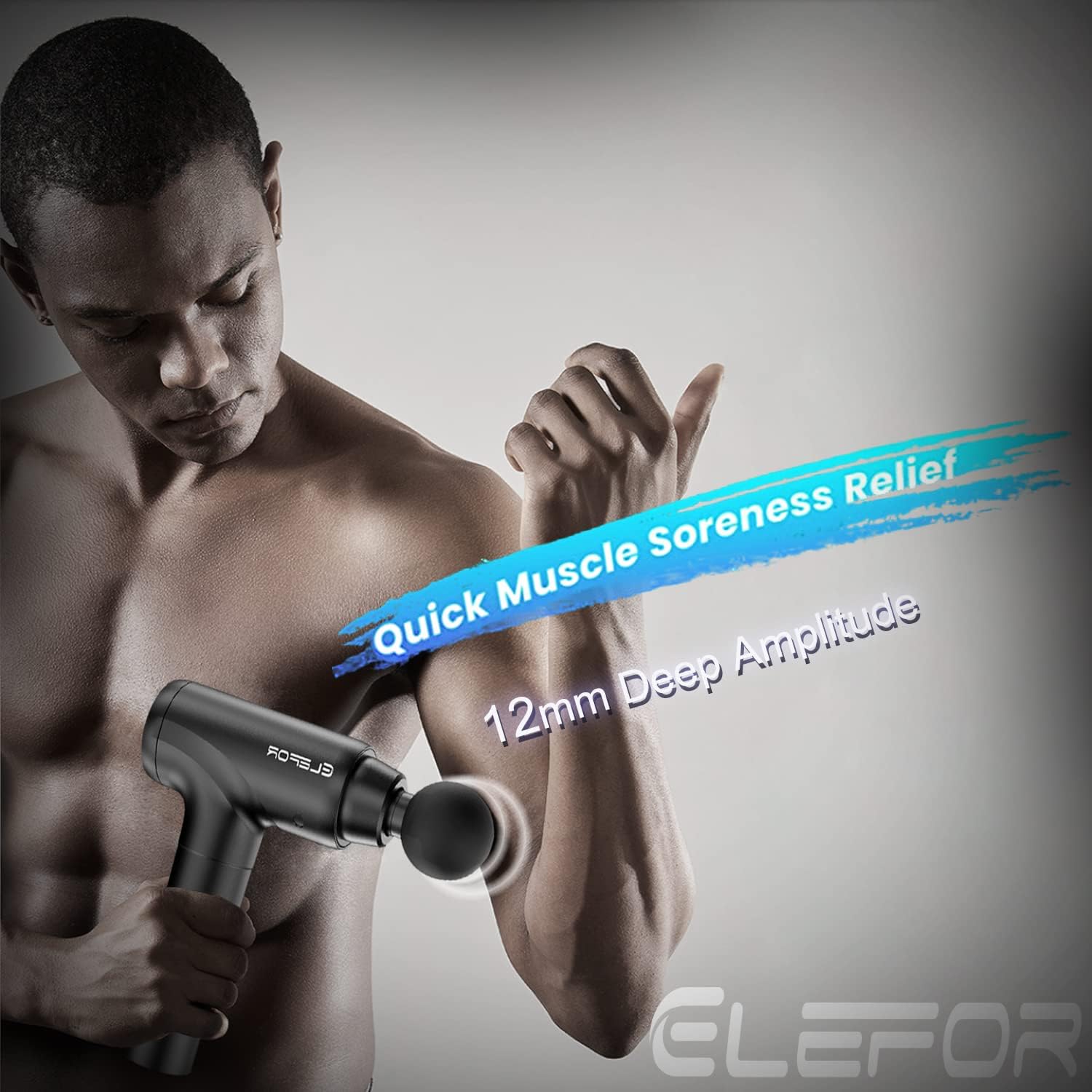 Pistolet de massage à percussion pour athlètes : soulagement musculaire efficace avec 8 têtes et 20 vitesses – Image 3