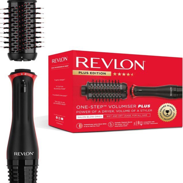 Volume Éclatant : Brosse Chauffante en Titane