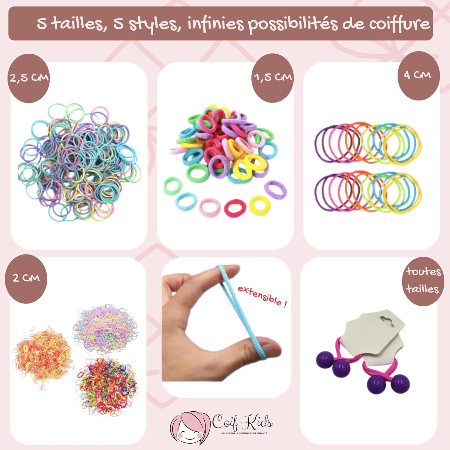 Élastiques de cheveux pour filles : le coffret d'accessoires idéal pour sublimer les coiffures de votre petite princesse – Image 3