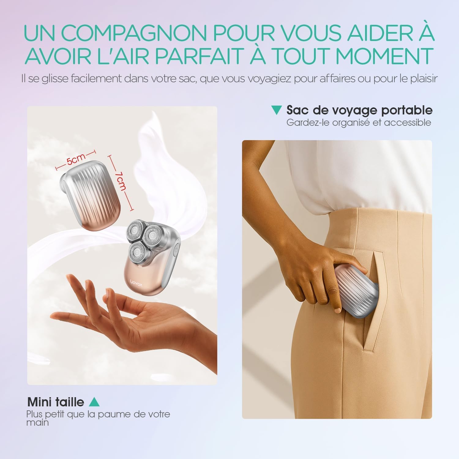 Rasoir Électrique VOYOR pour Femmes - Épilation Intime Pratique – Image 7
