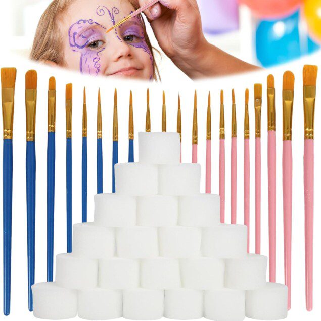 Pinceaux de maquillage pour enfants : un ensemble de 20 accessoires de qualité pour éveiller la créativité des petits artistes