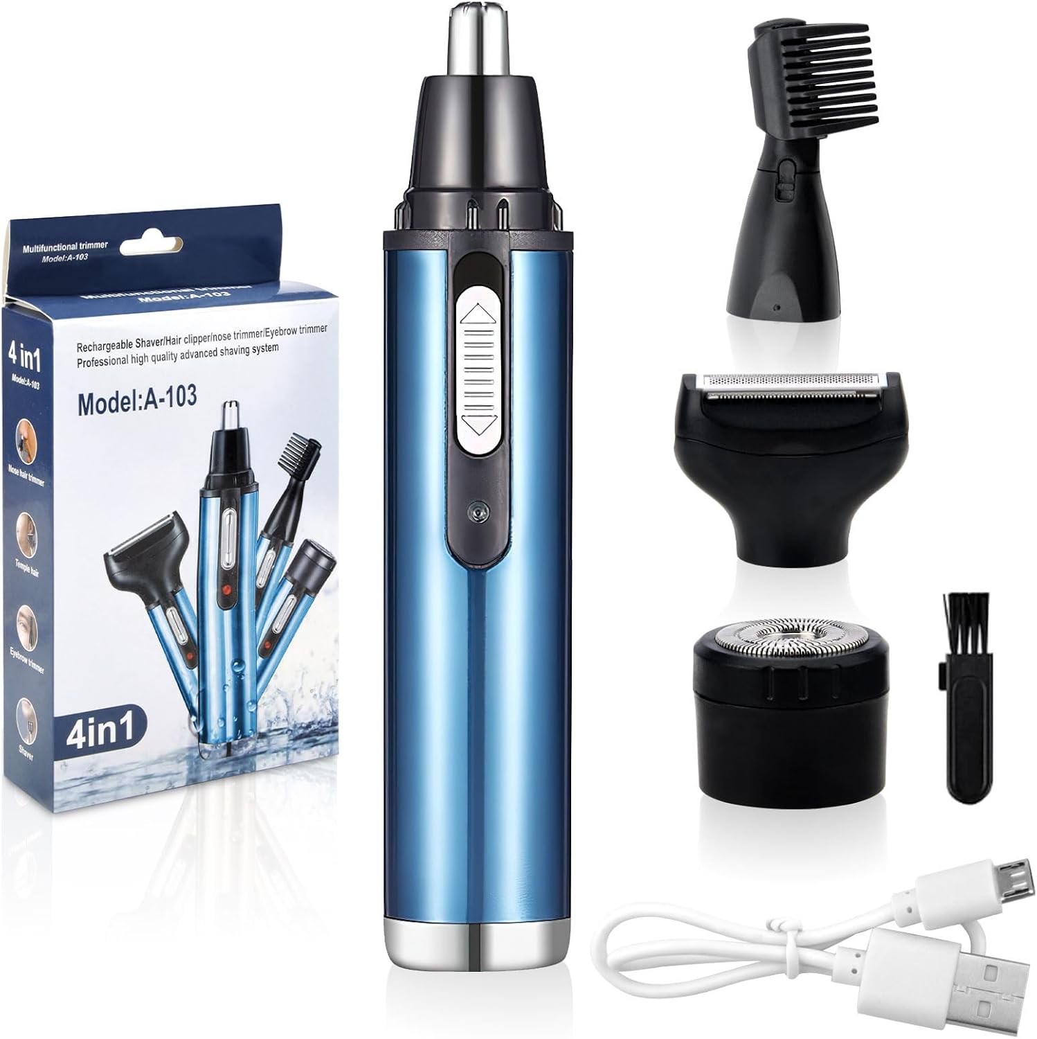 Tondeuse nez et oreille 4 en 1 : l'outil essentiel pour hommes et femmes soucieux de leur hygiène