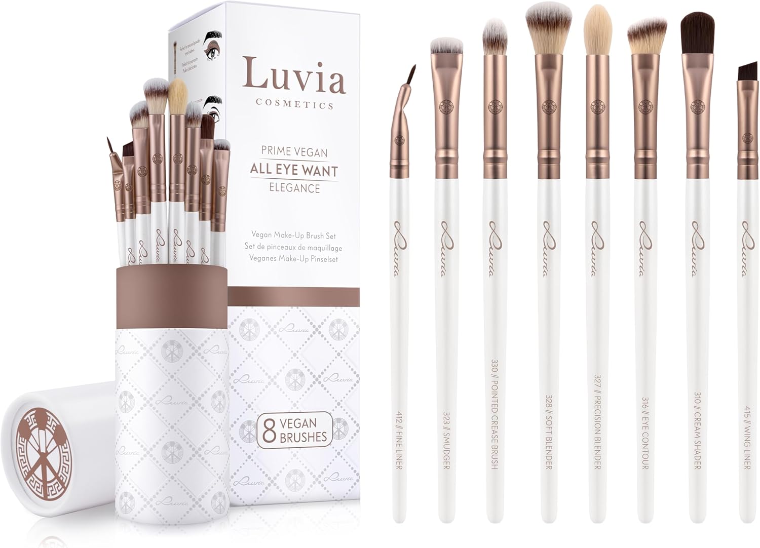 Pinceaux de maquillage pour les yeux : le set Luvia All Eye Want pour un mélange et une application parfaits