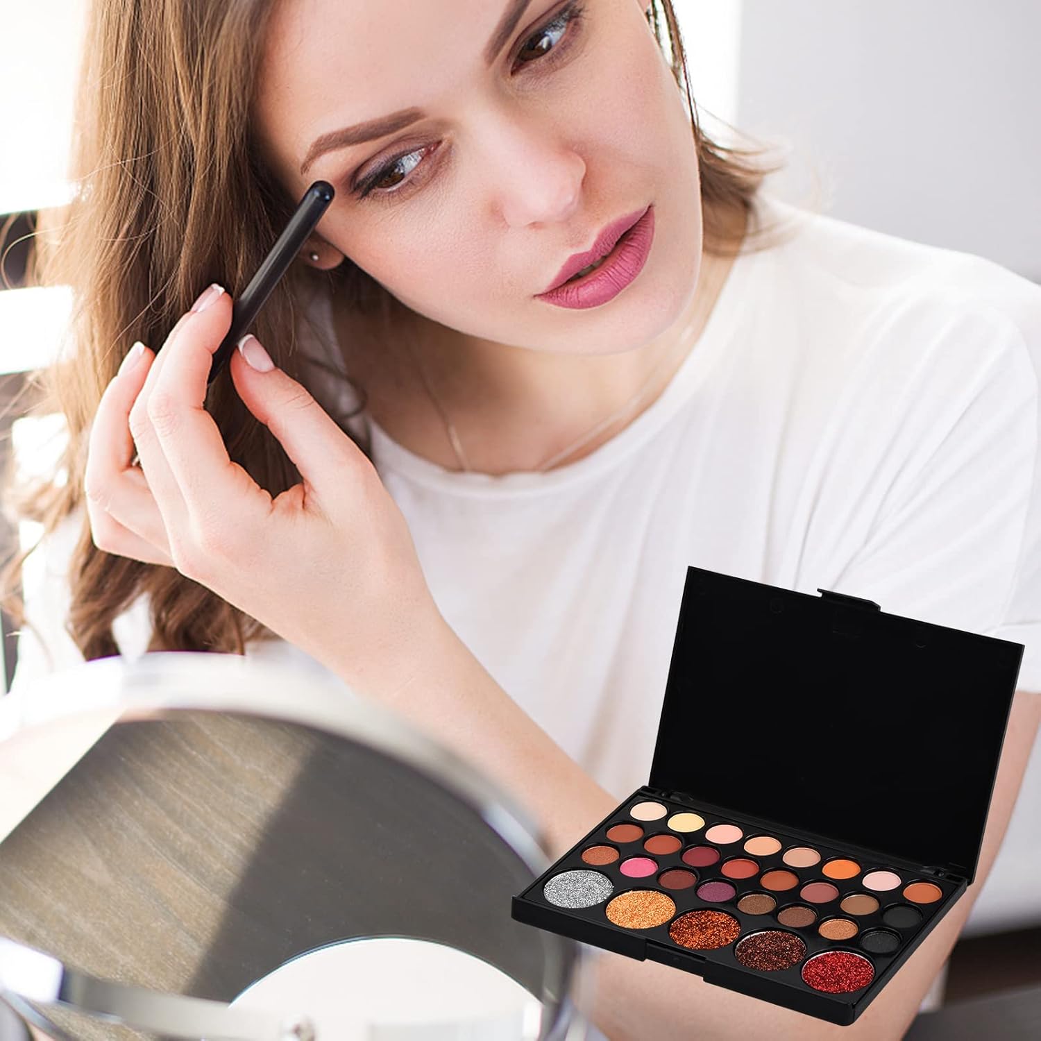 Palette de fards à paupières ultra pigmentée : 29 couleurs éclatantes pour un maquillage des yeux éblouissant – Image 7