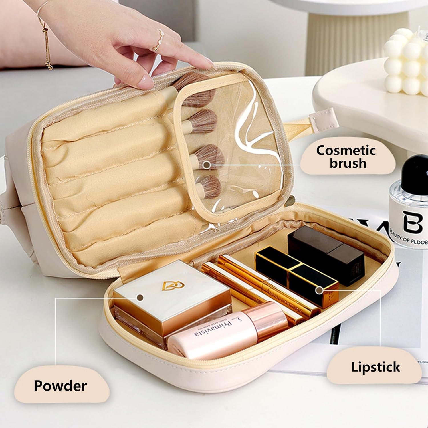 Trousse de maquillage pour femme : l’accessoire essentiel pour un voyage organisé et élégant – Image 5
