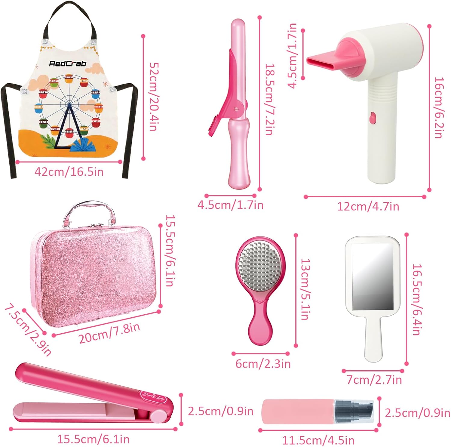 Coiffeur et trousse de beauté pour fille : 55 pièces pour des jeux de rôle créatifs et amusants à partir de 3 ans – Image 6