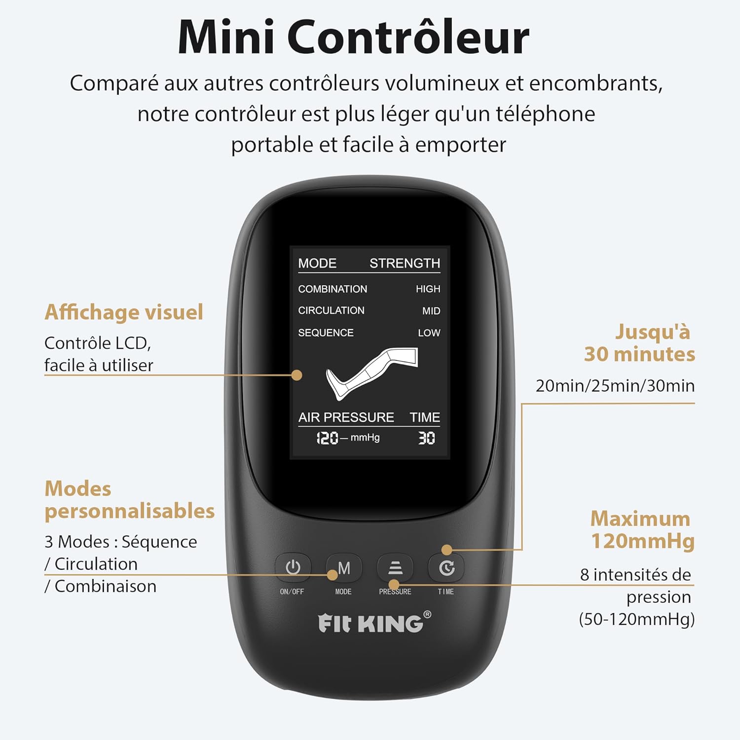 Massage jambes : bottes de pressothérapie pour la récupération et le soulagement des jambes lourdes Un appareil de massage innovant pour améliorer vos performances sportives – Image 5