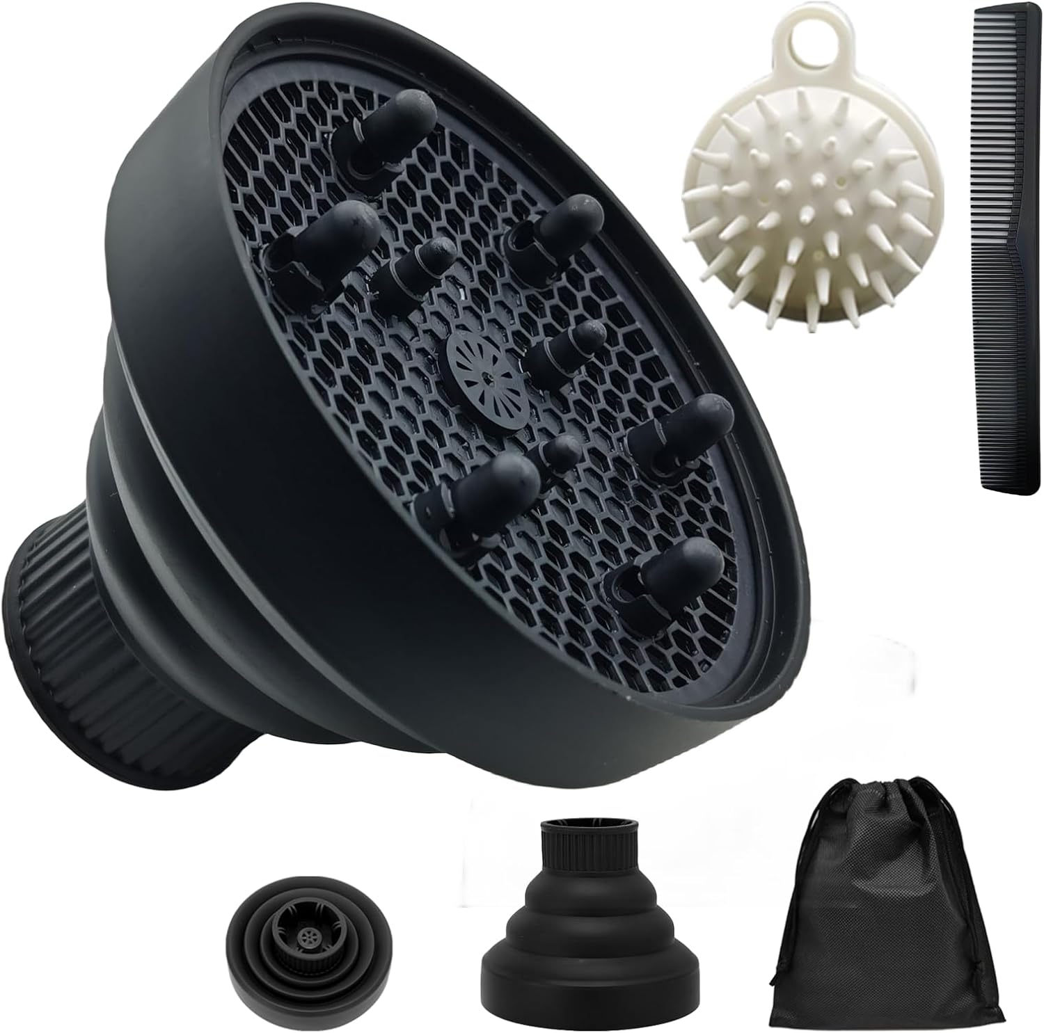 Diffuseur de sèche-cheveux pour voyage : un embout pratique et élégant pour des coiffures parfaites