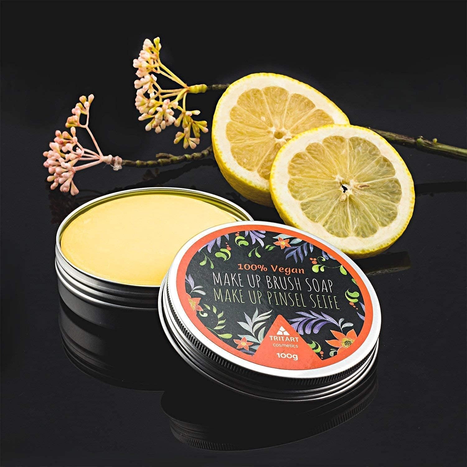 Savon nettoyant pinceaux maquillage : l'outil idéal pour les passionnés de beauté Découvrez un savon vegan et un tapis de nettoyage pour des pinceaux impeccables et prolonger la vie de votre maquillage ! – Image 6