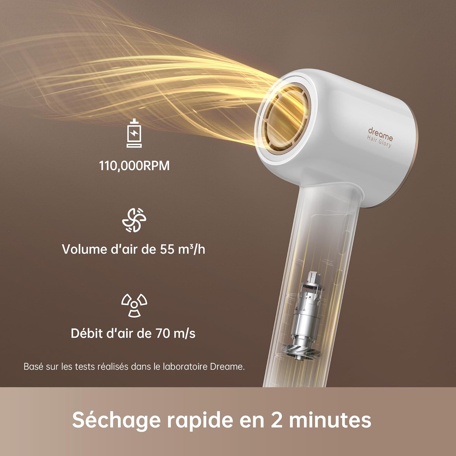 Sèche-cheveux professionnel pour un séchage rapide et efficace : découvrez le combo DREAME Hair Glory – Image 2
