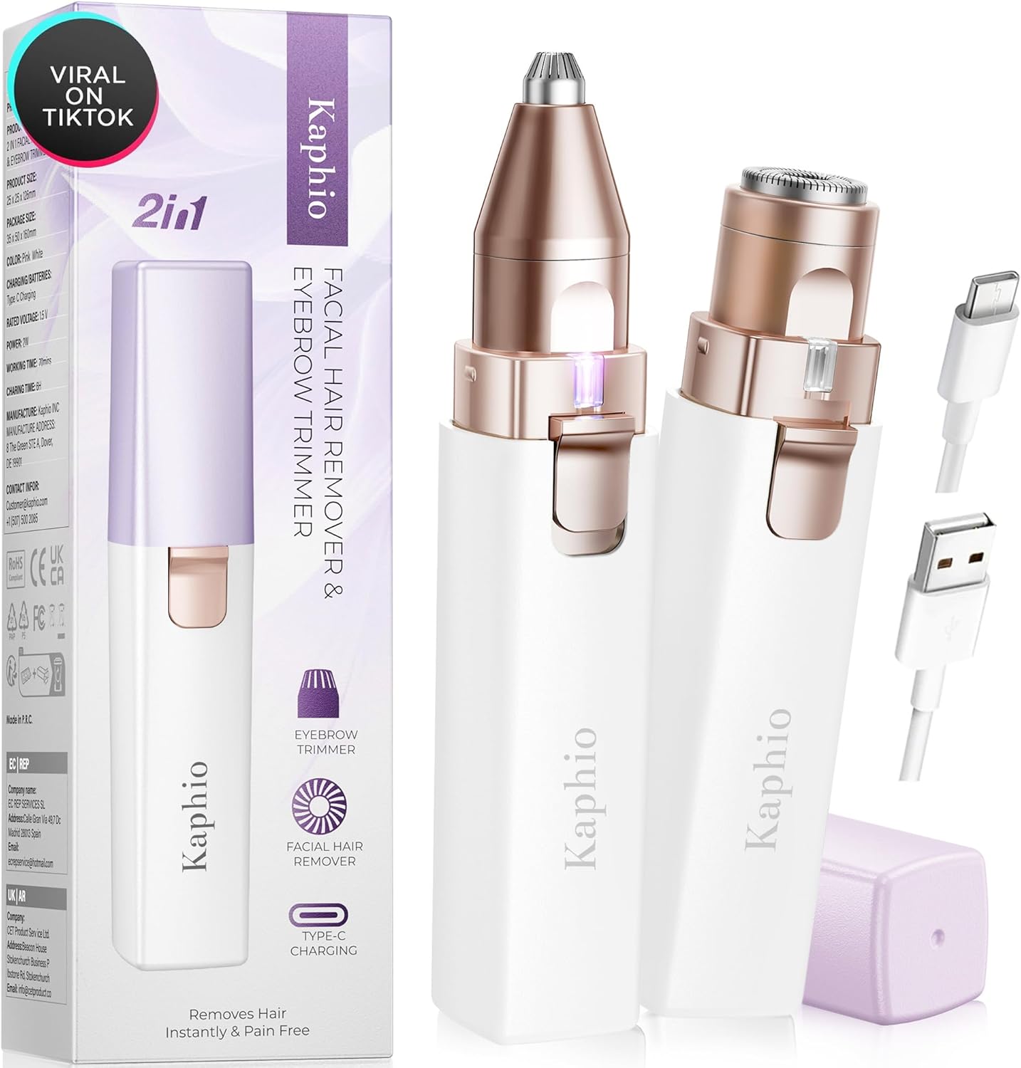 Épilateur Facial Électrique Femme - Pratique et Indolore