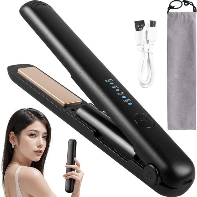 Mini lisseur sans fil : l'outil parfait pour des cheveux lisses en voyage