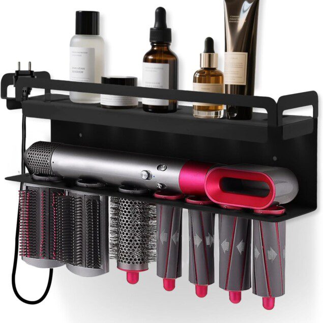 Support élégant pour sécher cheveux et lisser : l’accessoire idéal pour les passionnés de coiffure