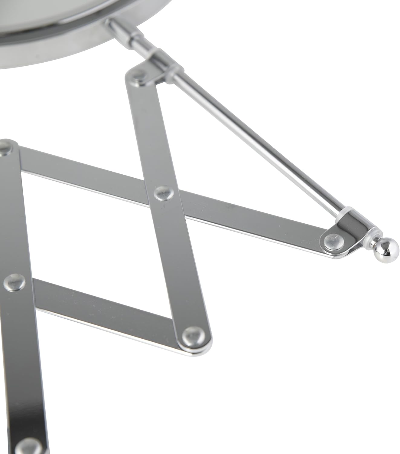 Miroir mural grossissant pour un maquillage parfait : découvrez le modèle rond chromé de 17 cm – Image 5
