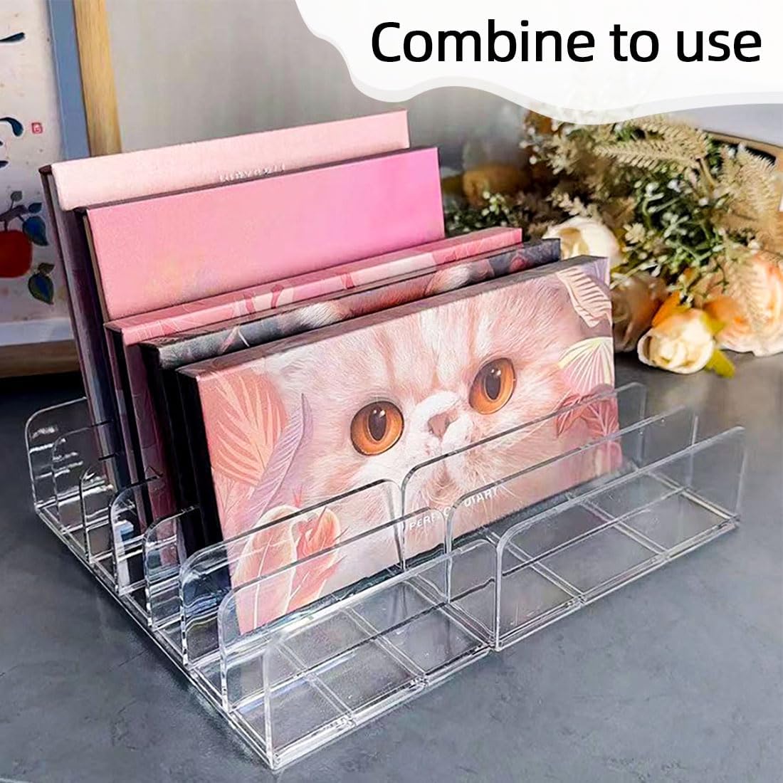 Rangement maquillage transparent : l’organisateur idéal pour vos palettes cosmétiques et fards à paupières – Image 5