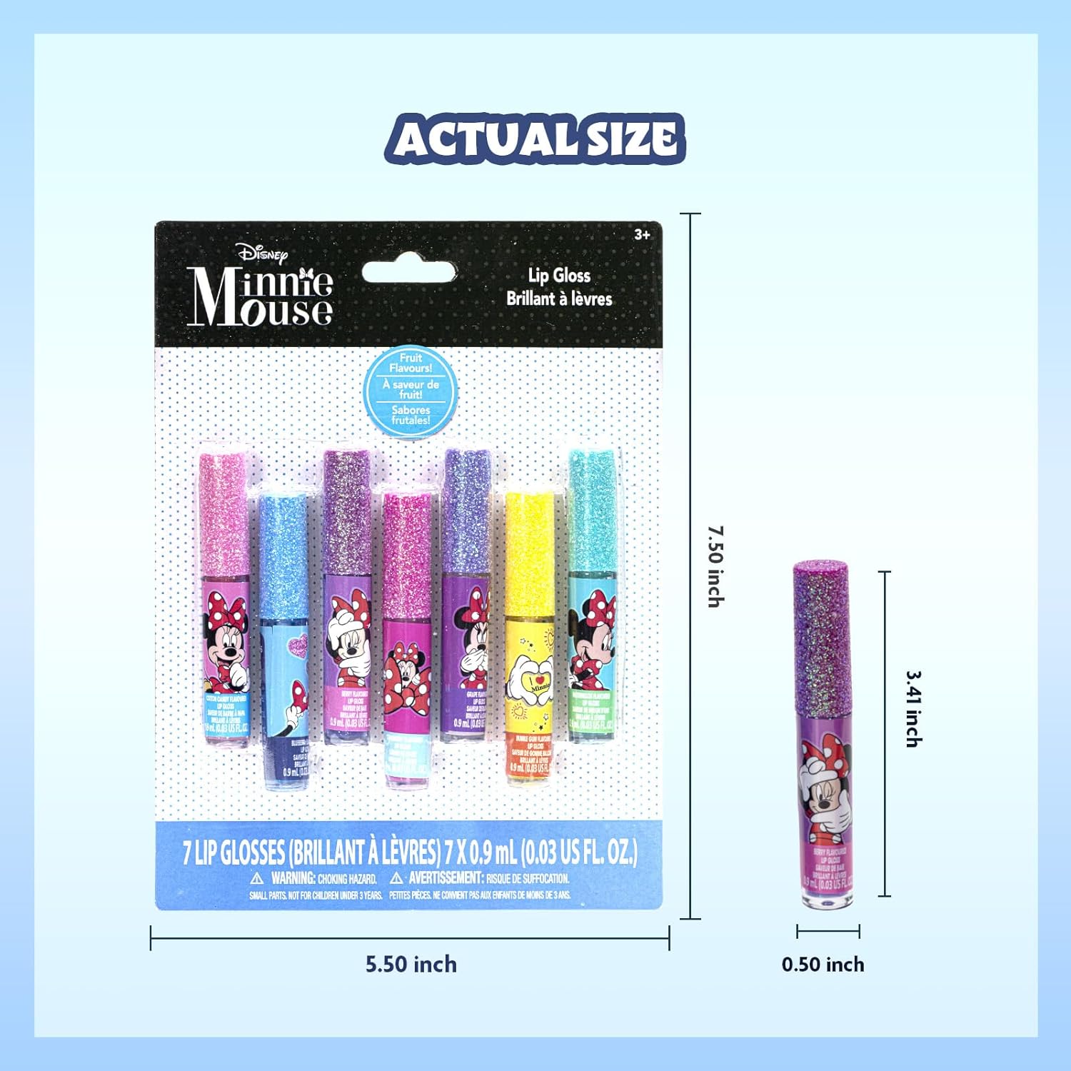 Kit de maquillage végétalien Minnie Mouse : 7 pièces pour filles et tout-petits, idéal pour les fêtes et les anniversaires – Image 8