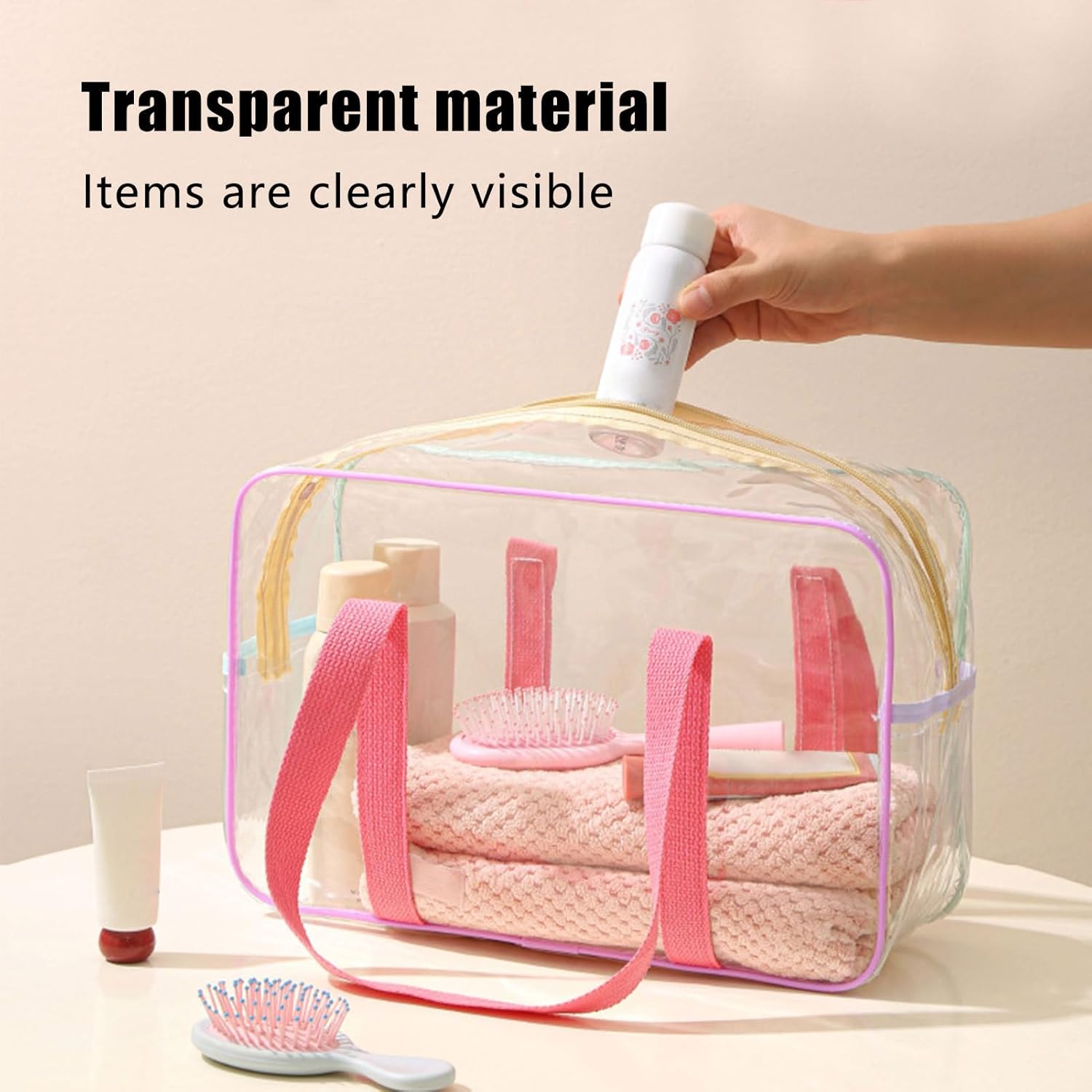 Trousse de toilette transparente : la pochette étanche idéale pour femme en voyage – Image 6