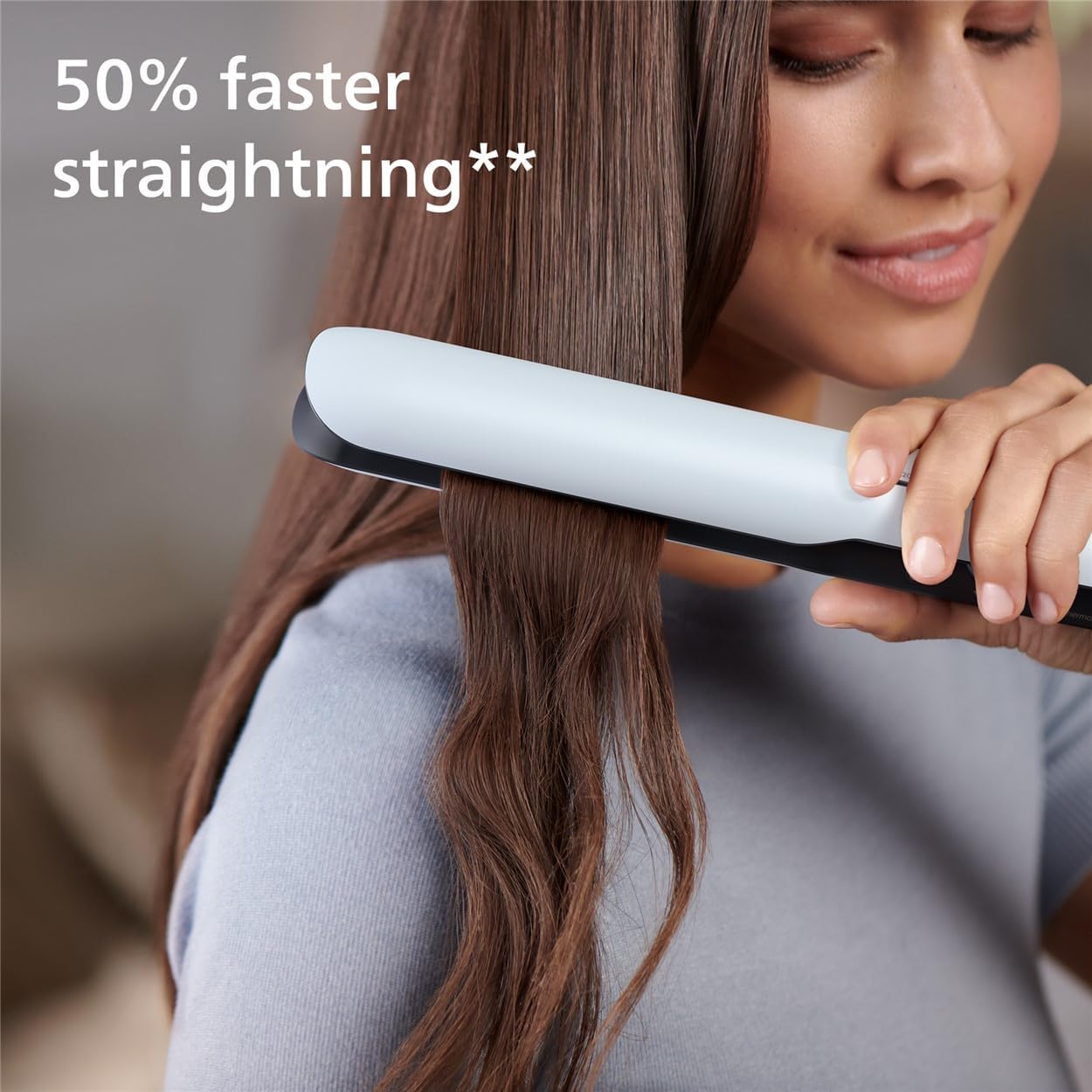 Fer à lisser série 5000 : lissage parfait pour tous les types de cheveux Découvrez la technologie ThermoShield pour une protection optimale et une brillance éclatante – Image 5
