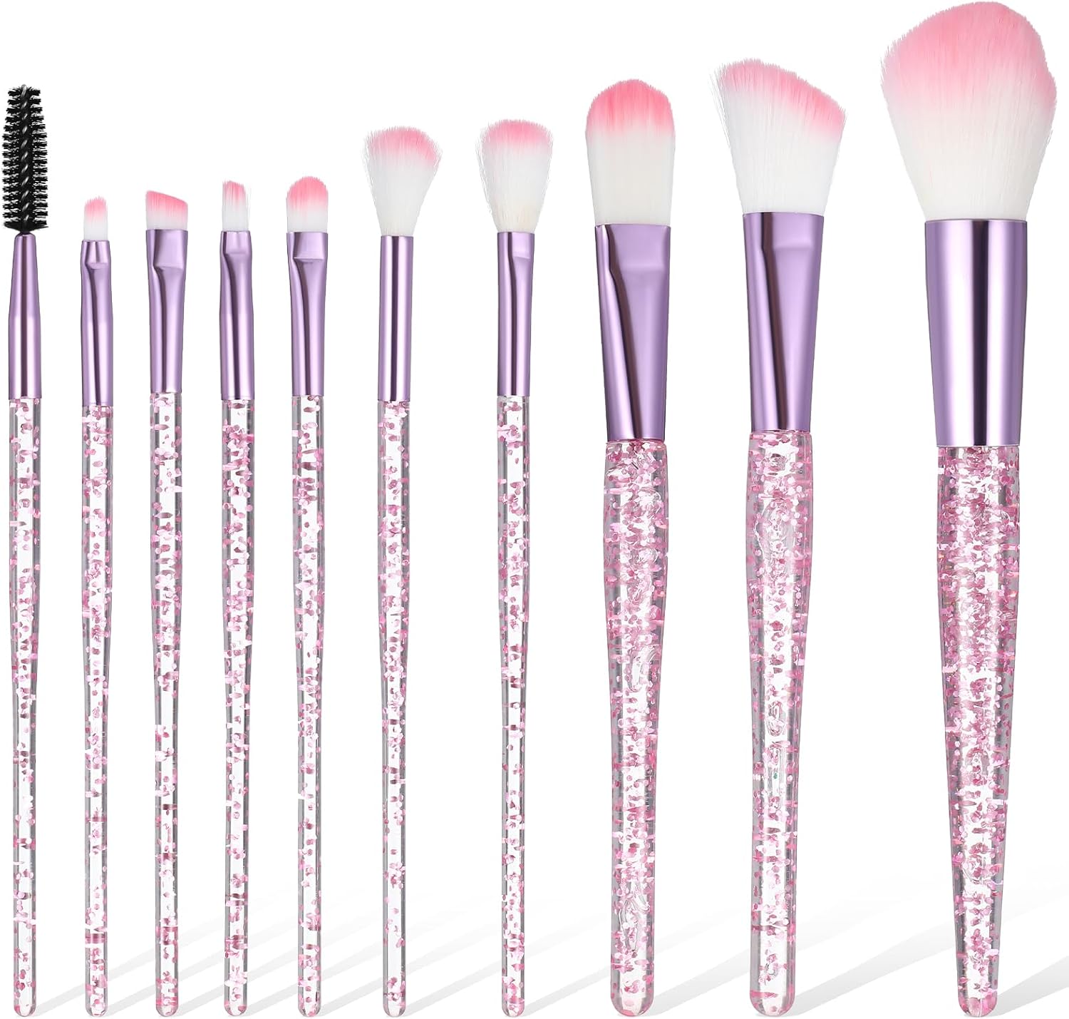 Pinceaux de maquillage professionnels : lot de 10 pour un maquillage parfait   Idéals pour fard à paupières, fond de teint et contouring   Découvrez l'art du maquillage avec précision et élégance