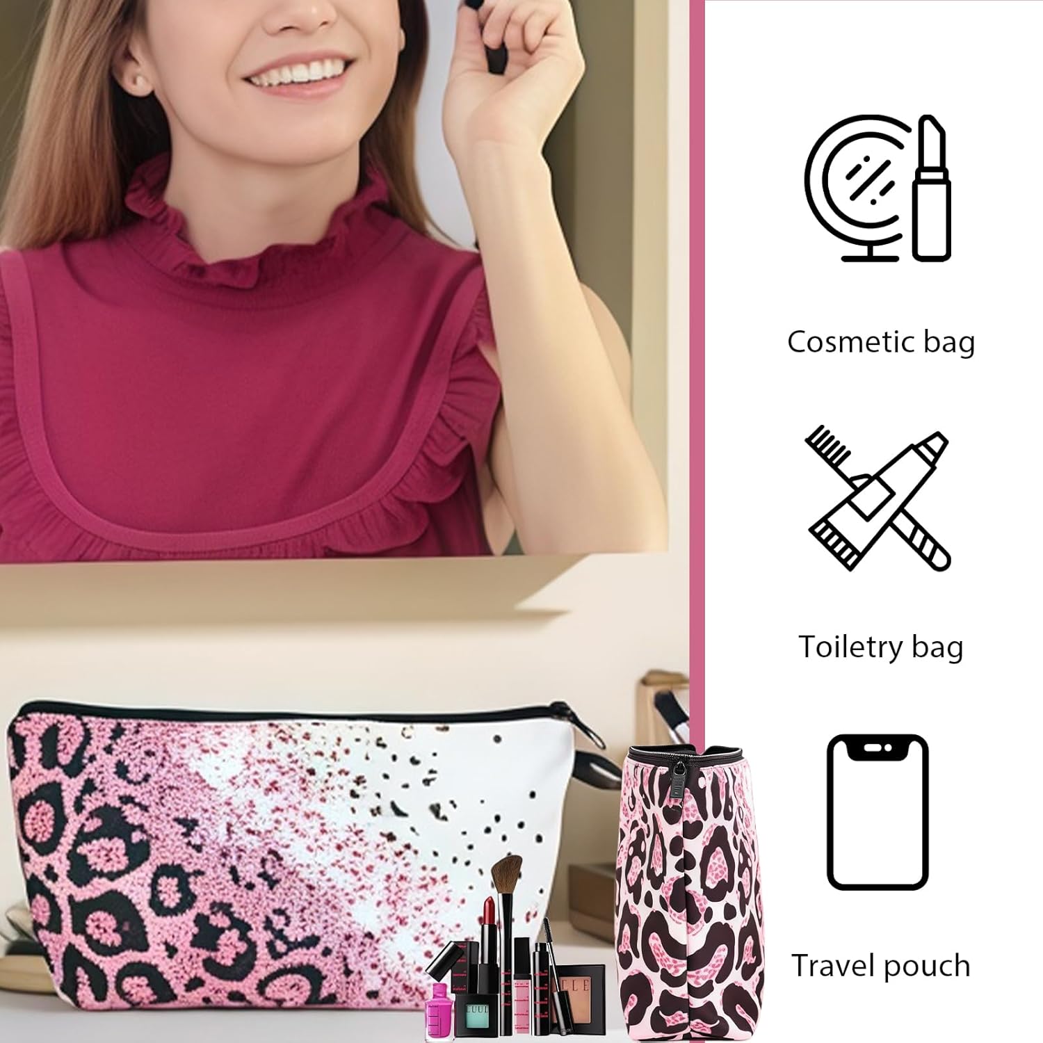 Trousse à maquillage élégante pour femmes : l'organisateur idéal pour le sac à main – Image 5