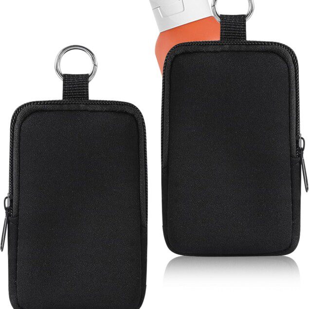 Pochettes en néoprène : lot de 2 pour organiser vos essentiels de mode Pratiques et élégantes, idéales pour désinfectant, maquillage et plus