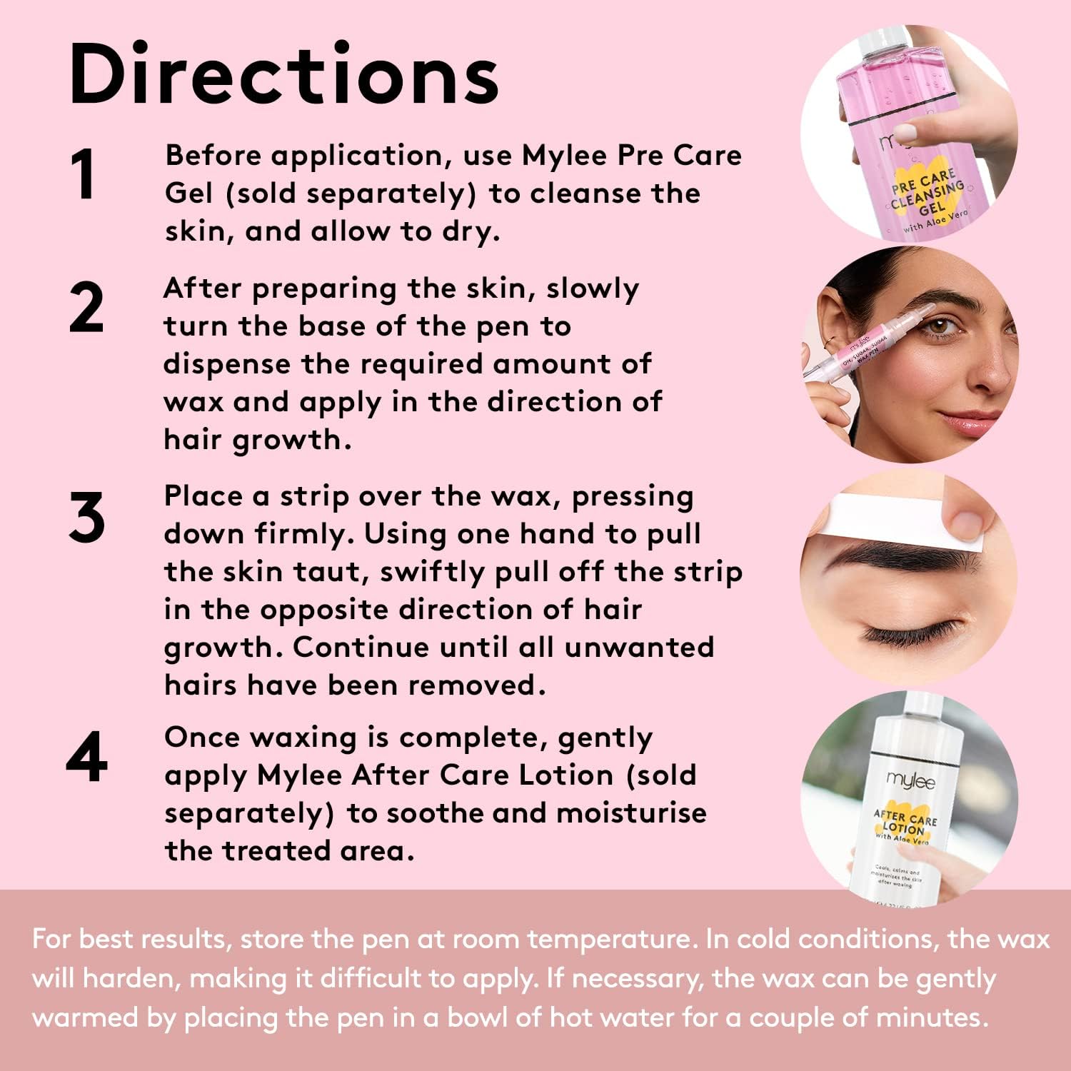 Cire professionnelle sans chaleur : Mylee stylo à cire Oh Sugar pour une épilation précise et douce du corps, du visage et du maillot – Image 4