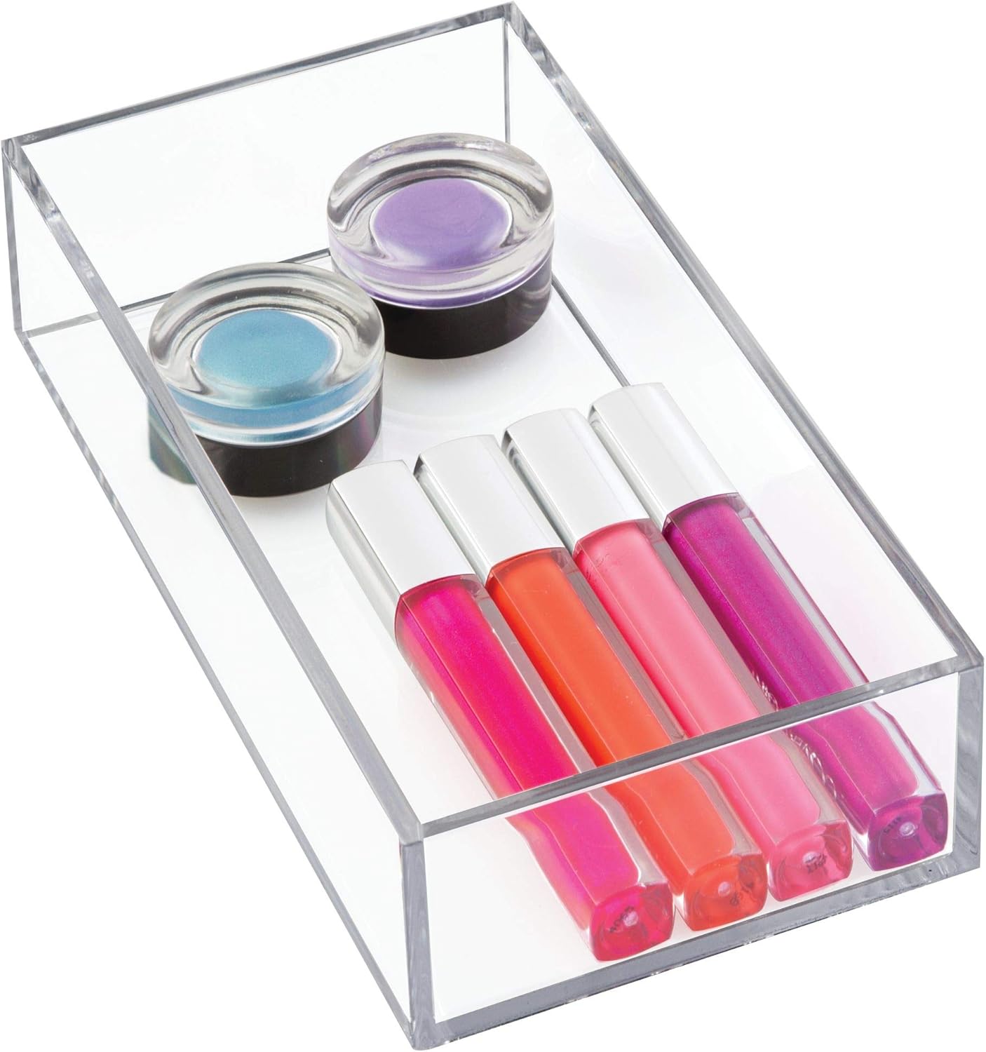 Organisateur de maquillage transparent : idéal pour un rangement élégant et pratique