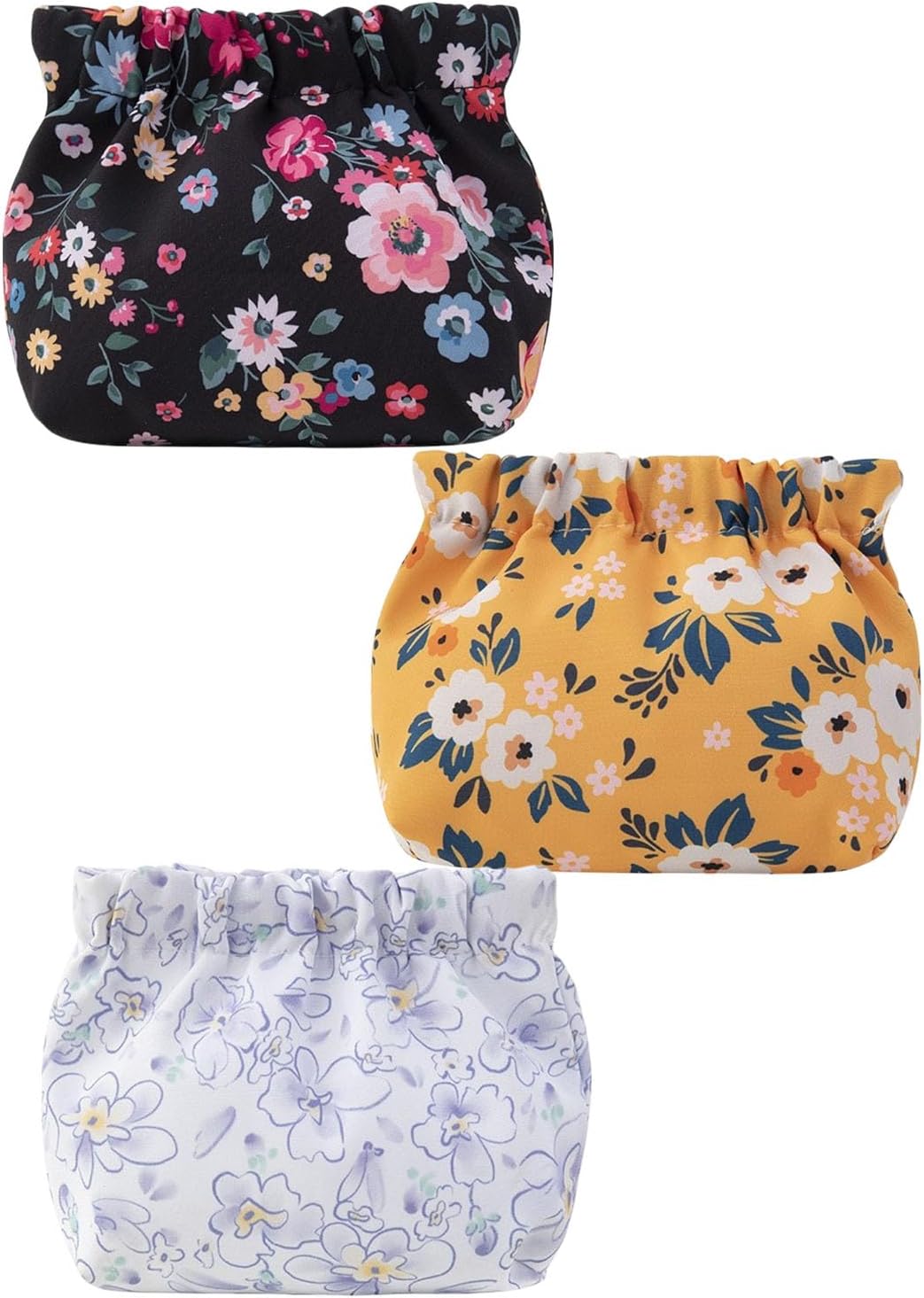 Petites trousses de maquillage : lot de 3 pochettes élégantes pour femmes et filles   Pratiques et étanches, idéales pour organiser vos essentiels dans votre sac à main