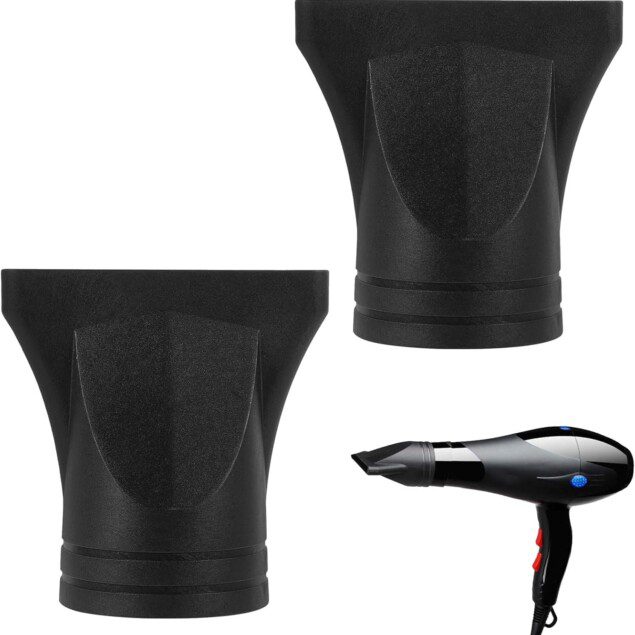 Embouts diffuseurs pour sèche-cheveux : lot de 2 buses noires universelles pour un coiffage parfait