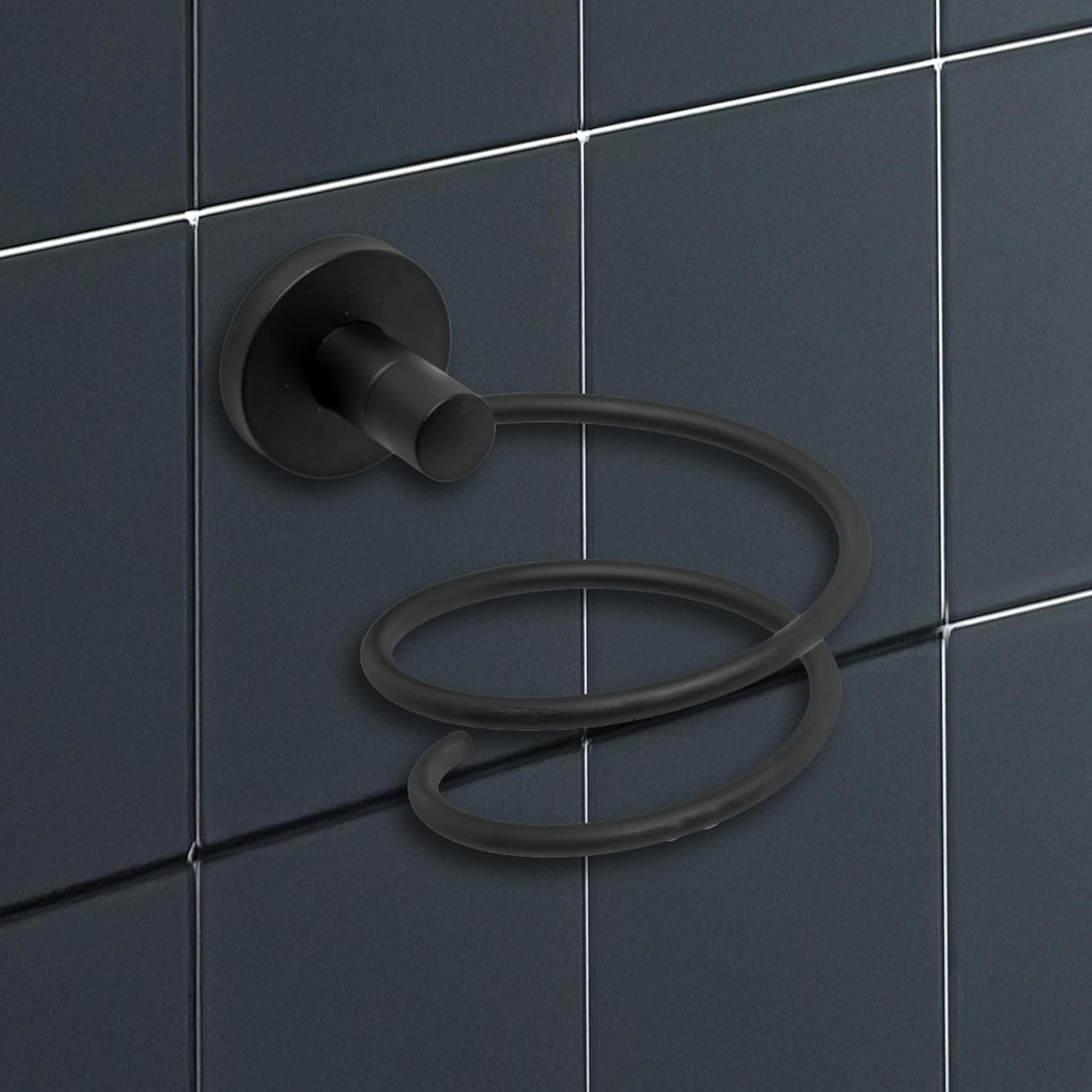 Porte-sèche-cheveux auto-adhésif mural : une solution élégante pour votre salle de bain sans perçage – Image 16