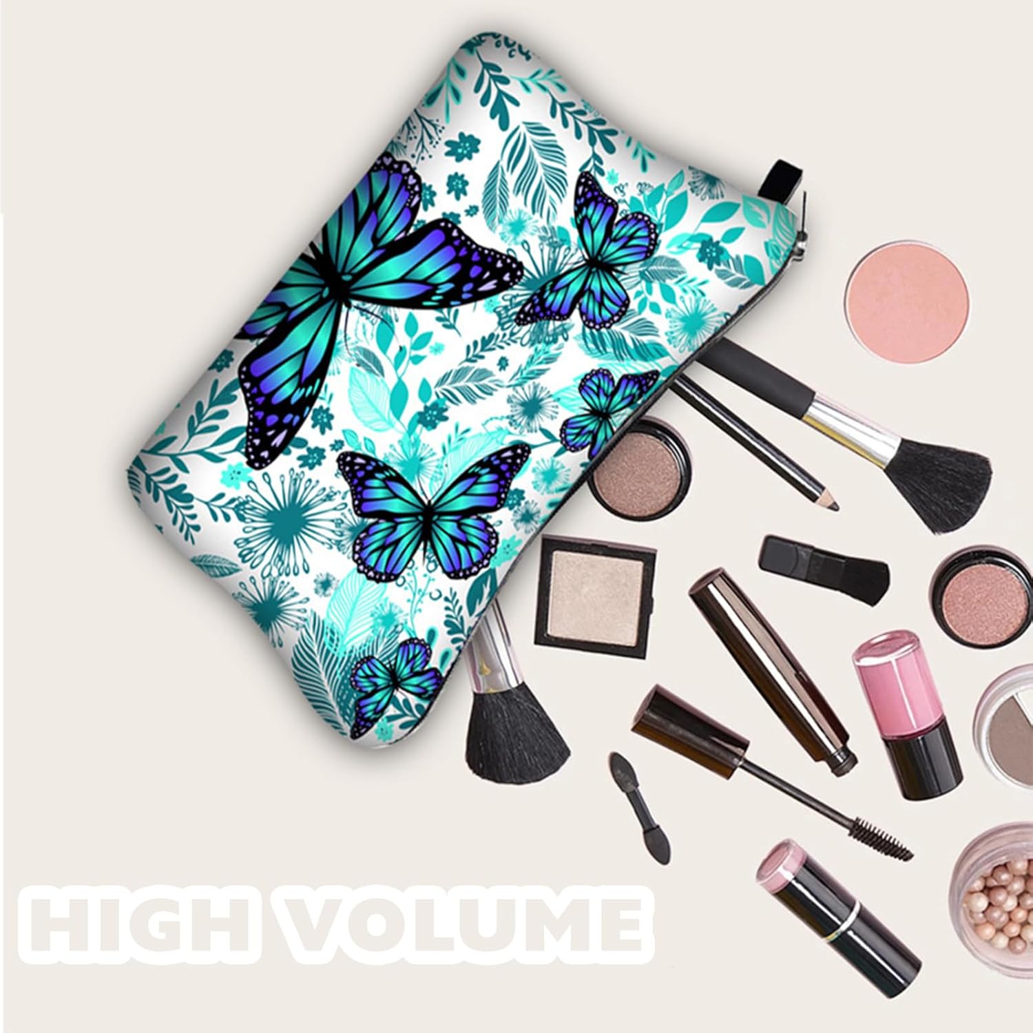 Trousse de toilette femme : élégante trousse de maquillage en papillon pour un voyage pratique et stylé – Image 4