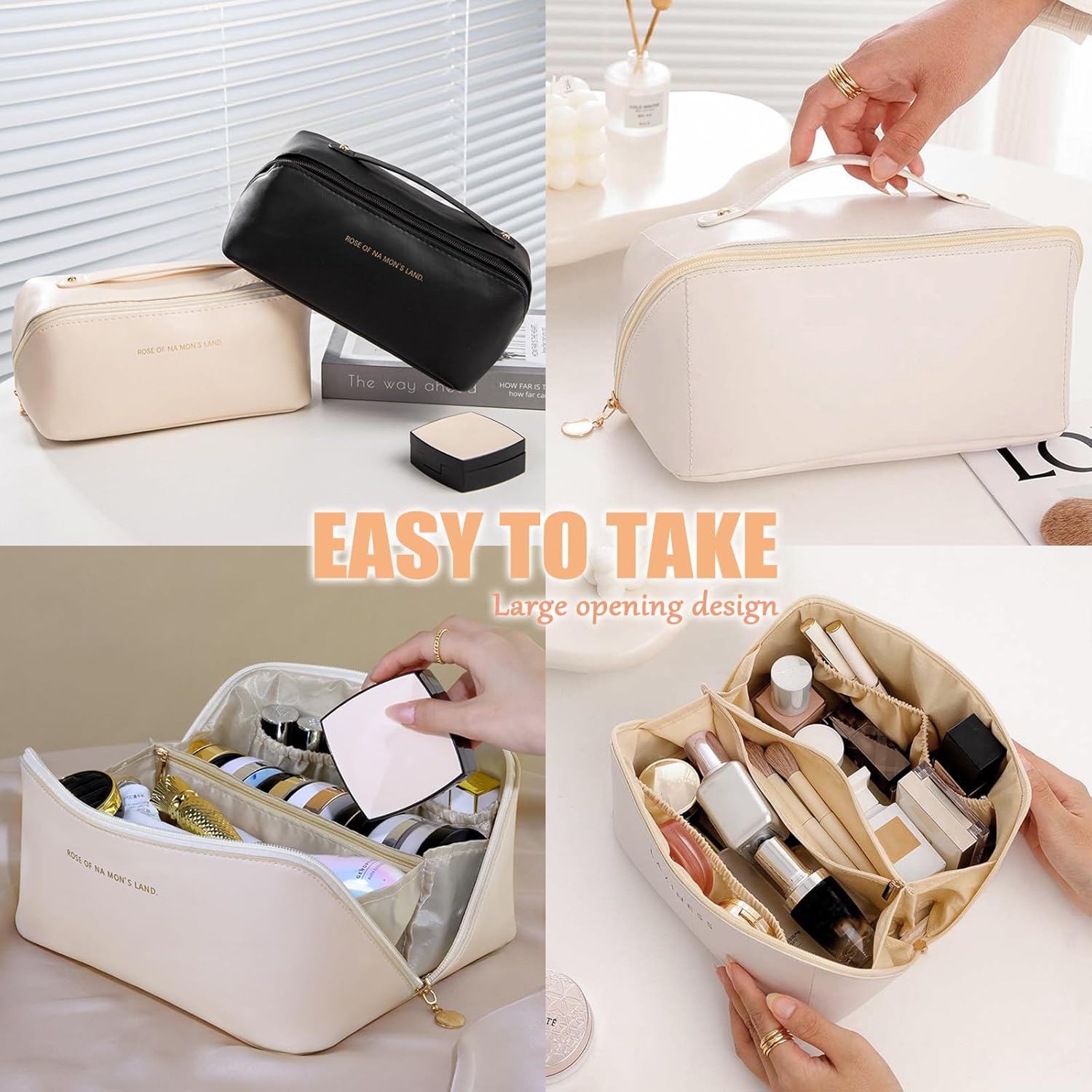 Grande Trousse de Maquillage Voyage Élégante et Pratique – Image 5