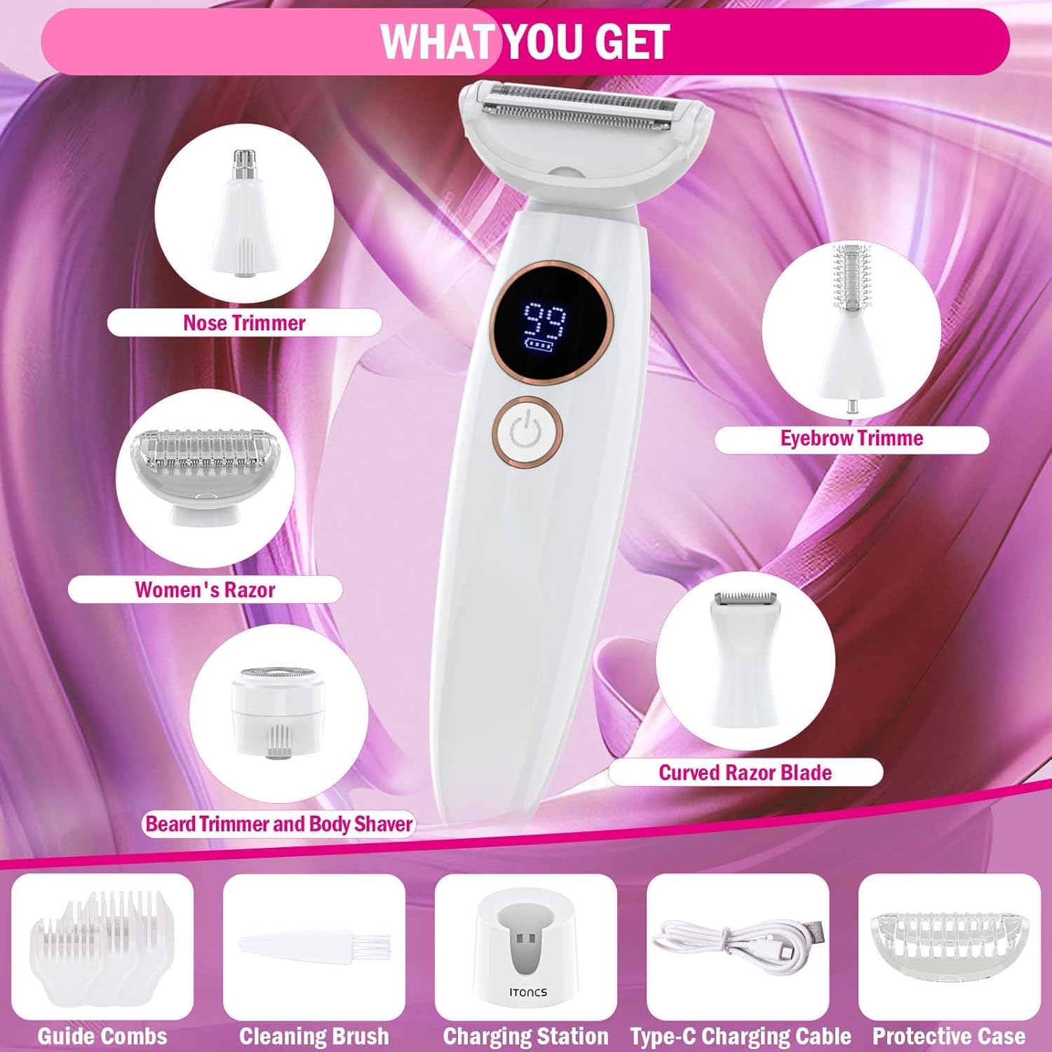 Rasoir Électrique iToncs 5 en 1 pour Femmes - Douceur et Précision – Image 5