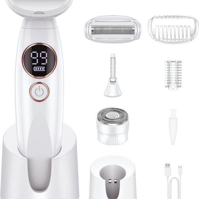 Rasoir Intime 3 en 1 - Trimmer Rechargeable pour Femmes, Douceur Assurée