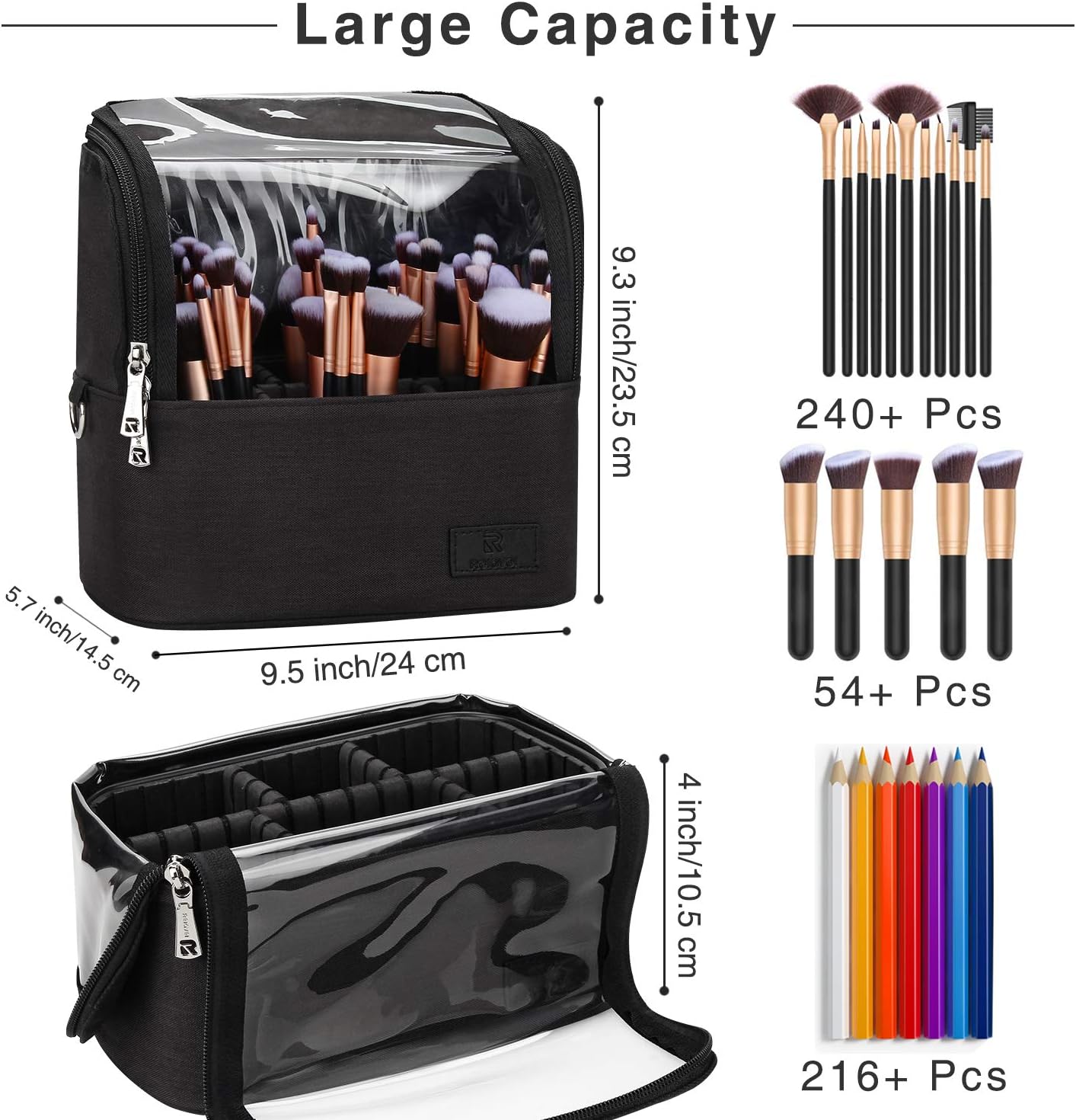 Sac à pinceaux de maquillage multifonction : l'allié idéal pour femmes et filles en déplacement – Image 3