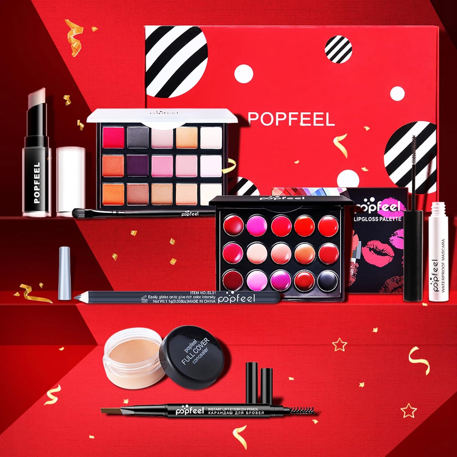 Kit de maquillage tout-en-un pour femmes : 8 pièces essentielles pour un look éclatant – Image 3