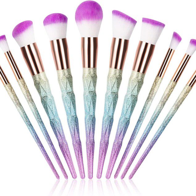 Pinceaux de maquillage professionnels : lot de 10 pour un teint parfait et un look éclatant