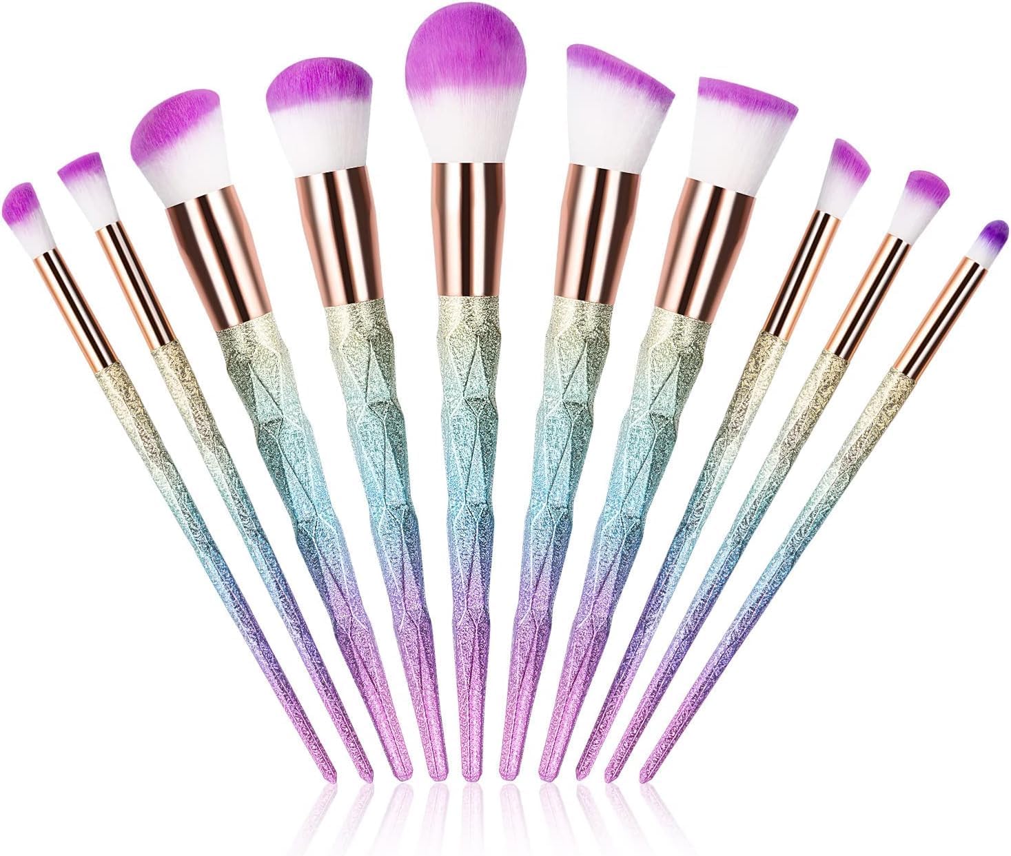 Pinceaux de maquillage professionnels : lot de 10 pour un teint parfait et un look éclatant