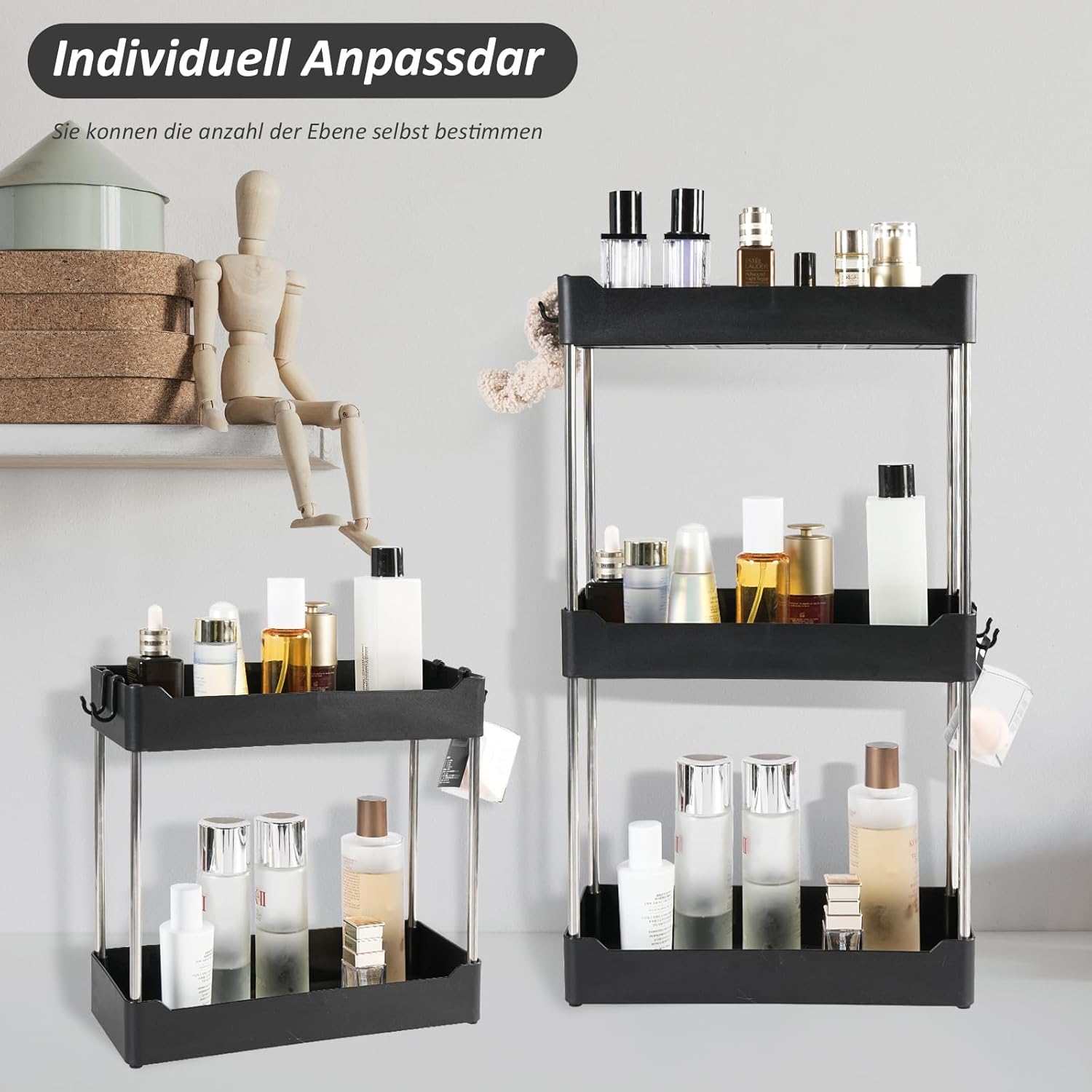 Organisateur de maquillage : rangement élégant et fonctionnel pour coiffeuse et salle de bain – Image 3