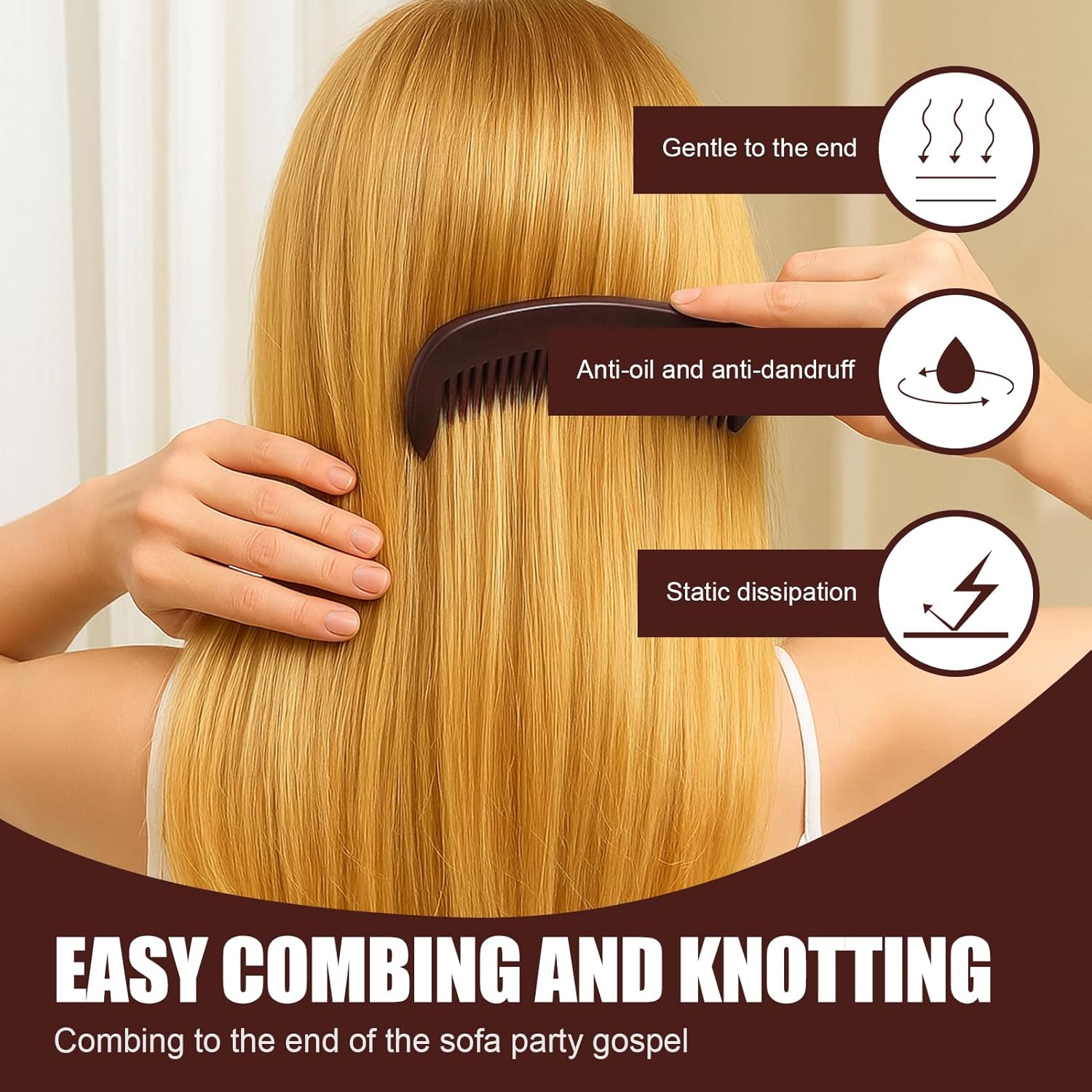 Peigne de massage antipelliculaire : solution efficace pour un cuir chevelu sain et revitalisé – Image 4