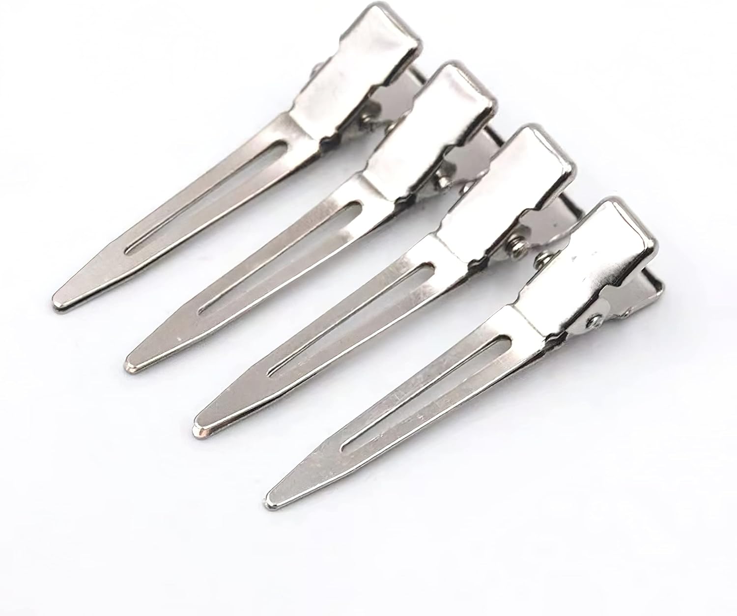 Pinces à cheveux crocodile en métal argent : 60 pièces pour professionnels et amateurs de coiffure, idéal pour un rangement pratique et élégant en salon ou à domicile – Image 4