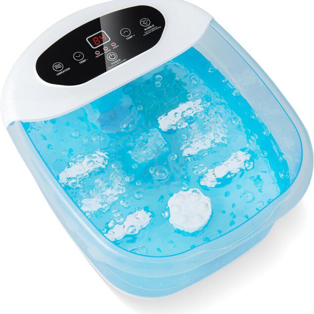 Bain de pied massant chauffant électrique : un moment de détente pour vos pieds avec hydromassage et réglage de température