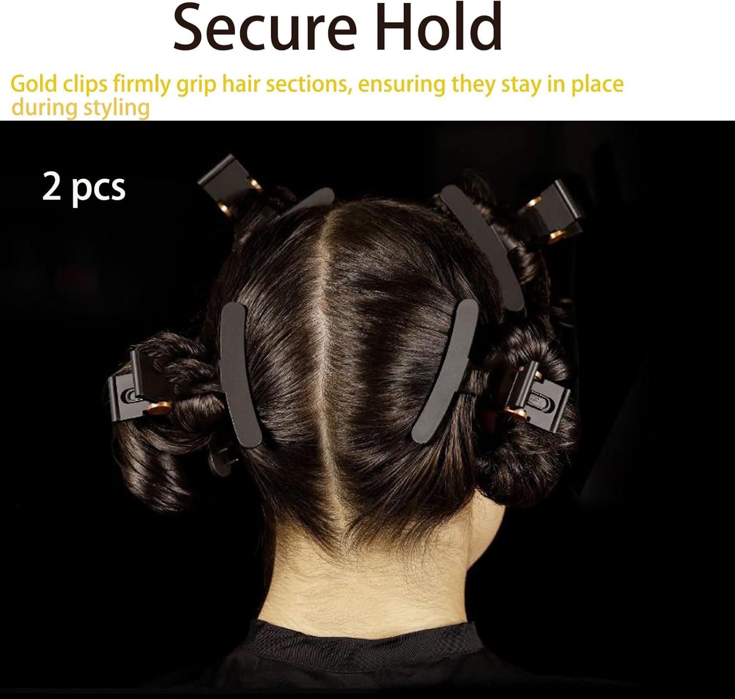 Pinces à cheveux dorées pour un coiffage parfait avec le Dyson Airwrap : le lot idéal de 4 pièces pour les passionnées de belles coiffures – Image 4